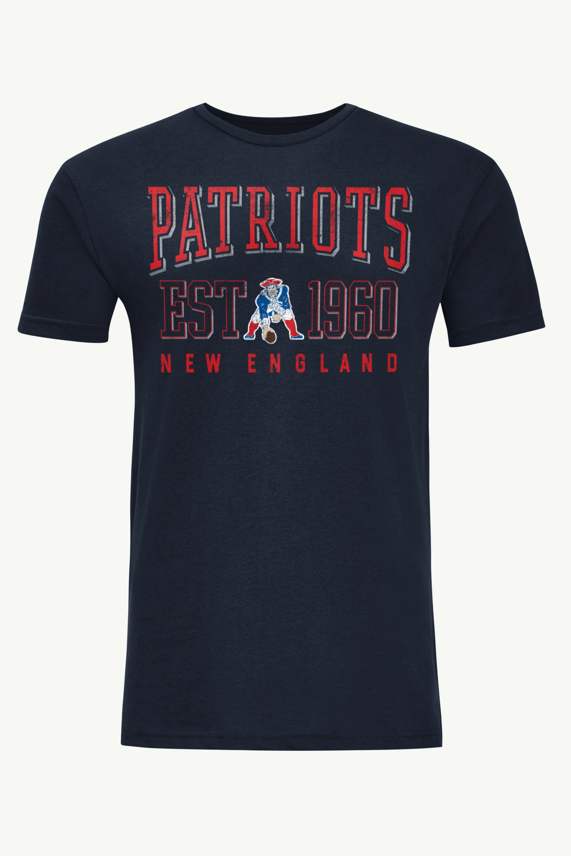 MENS NEW ENGLAND PATRIOTS RETRO T SHIRT