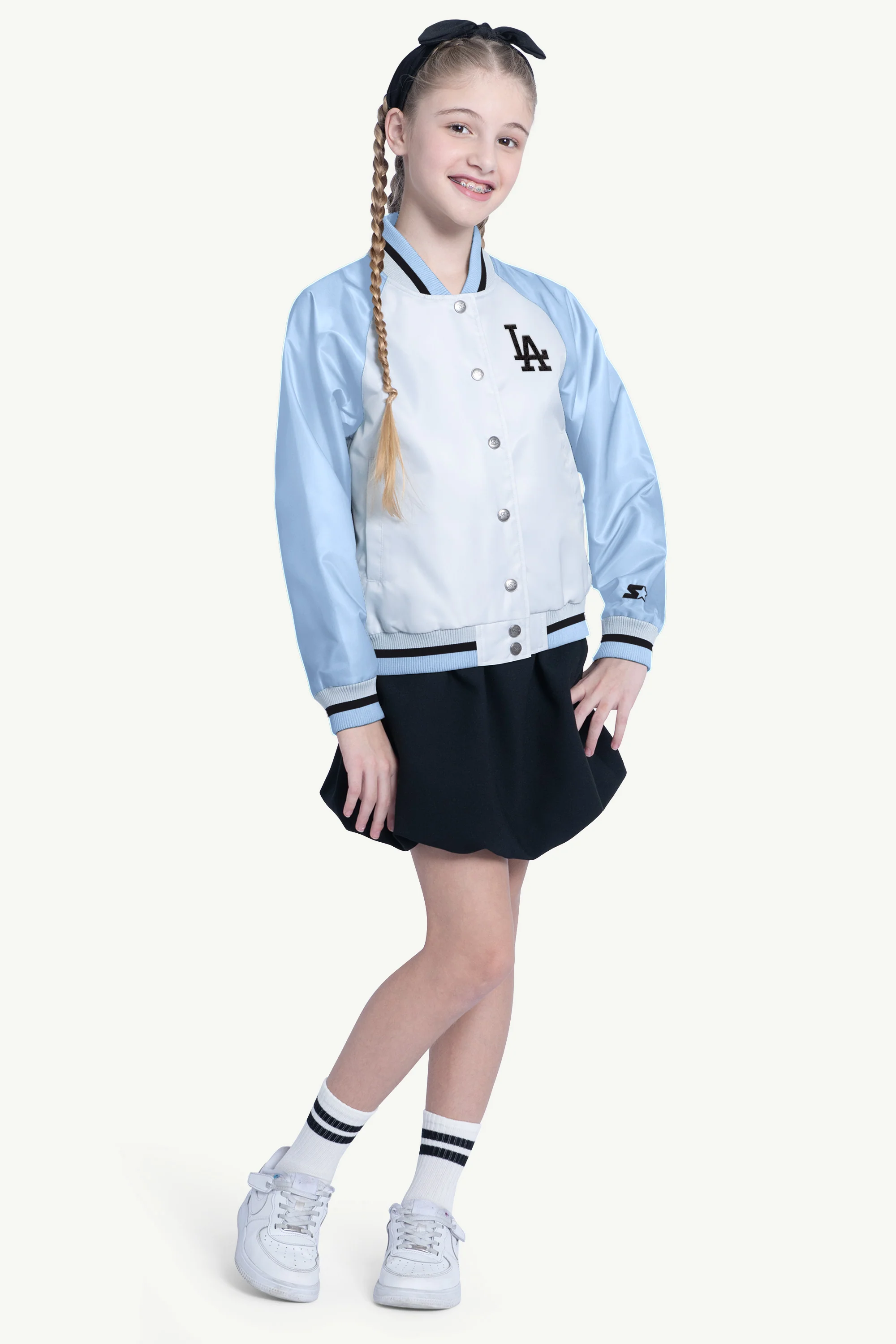 YOUTH LOS ANGELES DODGERS SCRIMMAGE VARSITY JACKET - Image 3