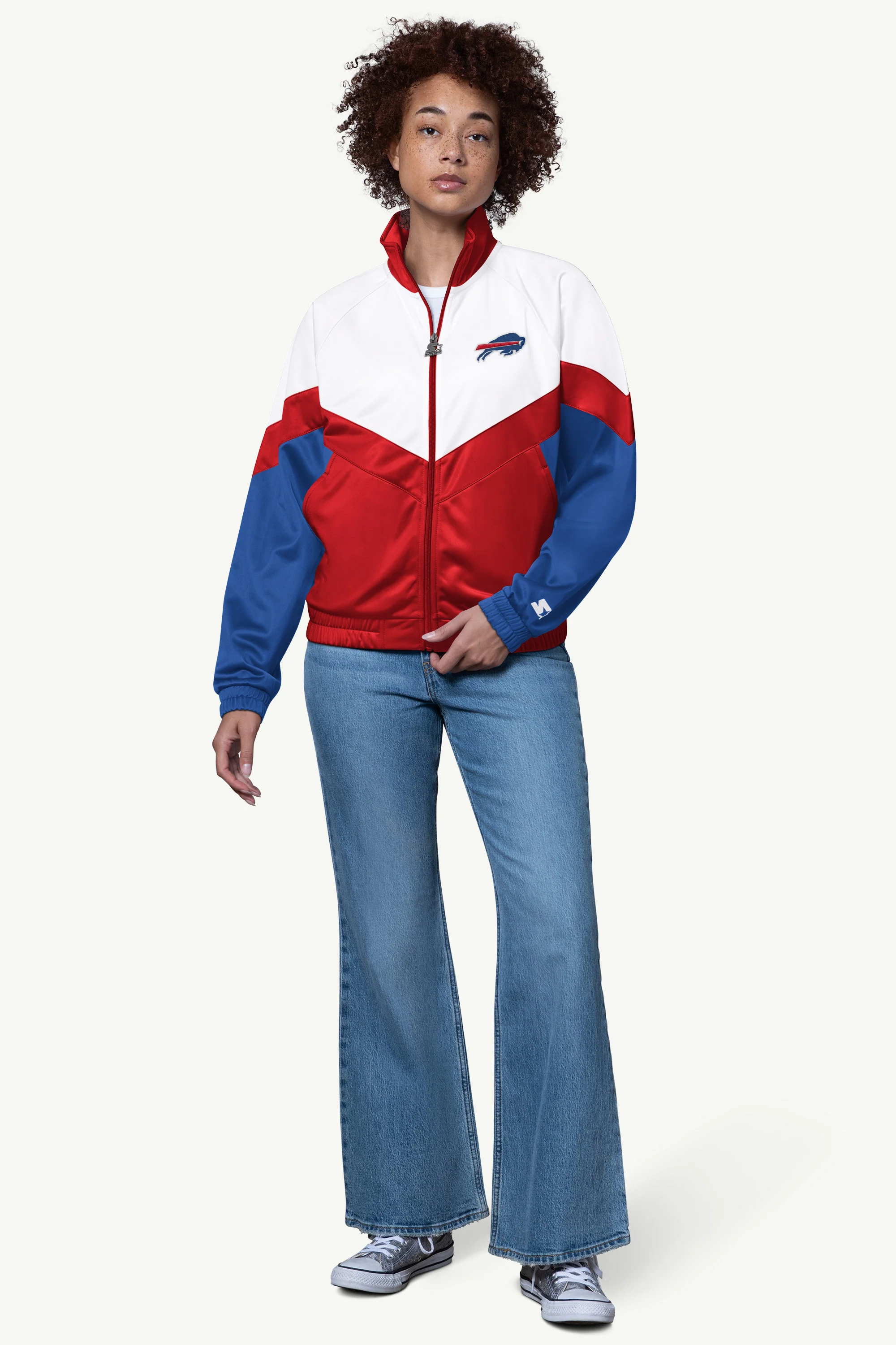 WOMENS BUFFALO BILLS TEAMWORK TRACK JACKET - Image 3