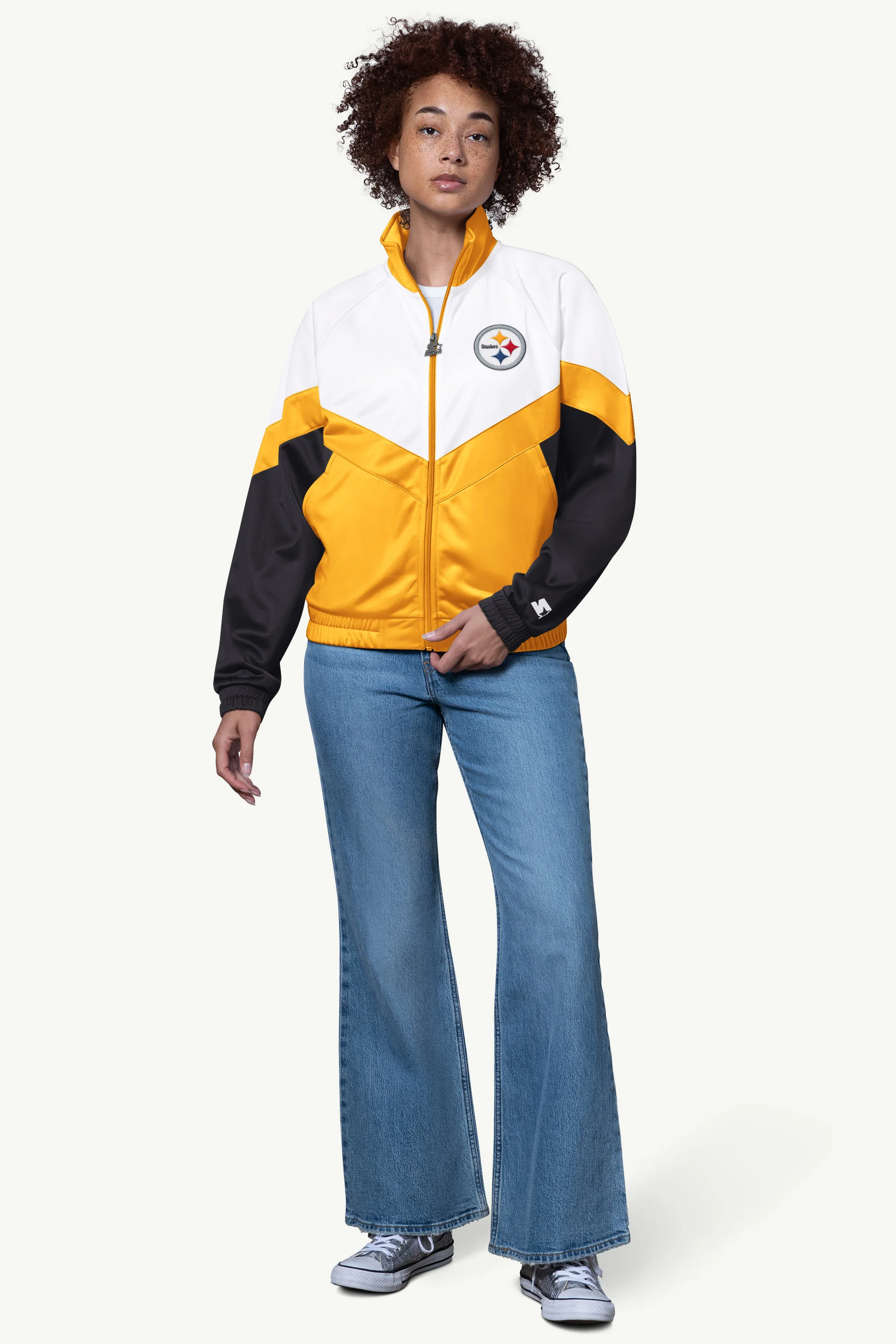 WOMENS PITTSBURGH STEELERS TEAMWORK TRACK JACKET - Image 3