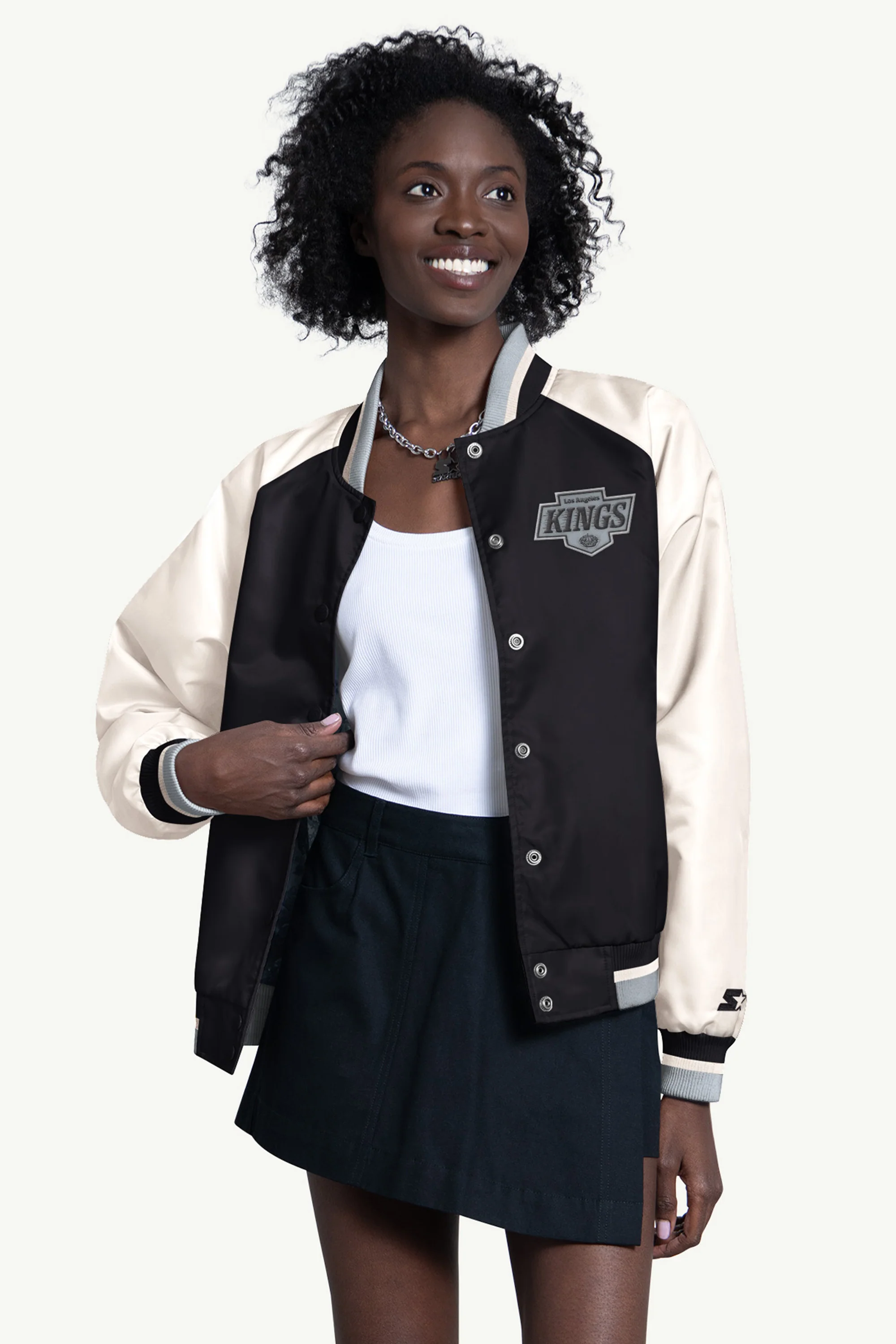 WOMENS LOS ANGELES KINGS BLITZ VARSITY JACKET