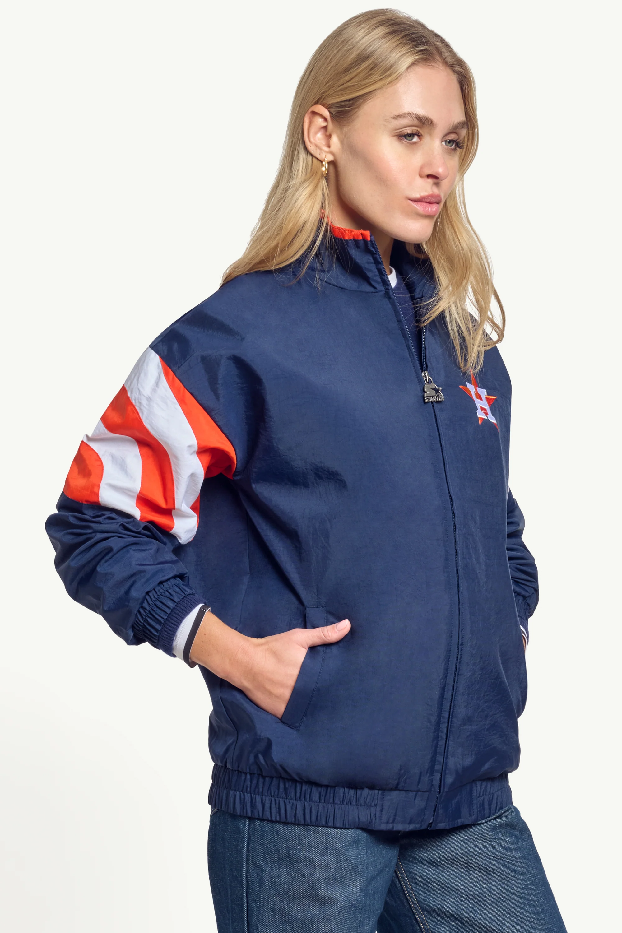 WOMENS HOUSTON ASTROS ZIP JACKET - Image 3