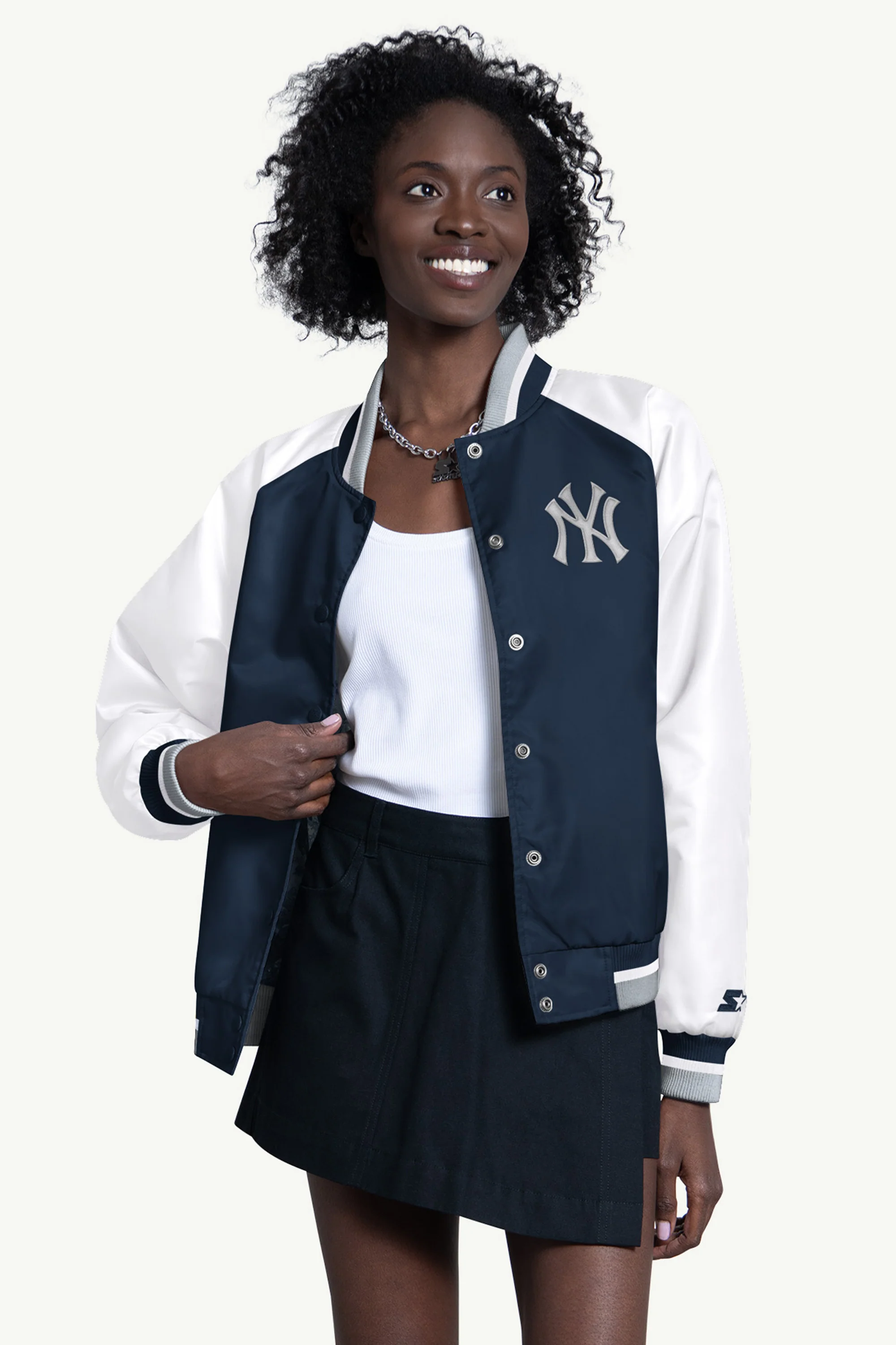 WOMENS NEW YORK YANKEES BLITZ VARSITY JACKET
