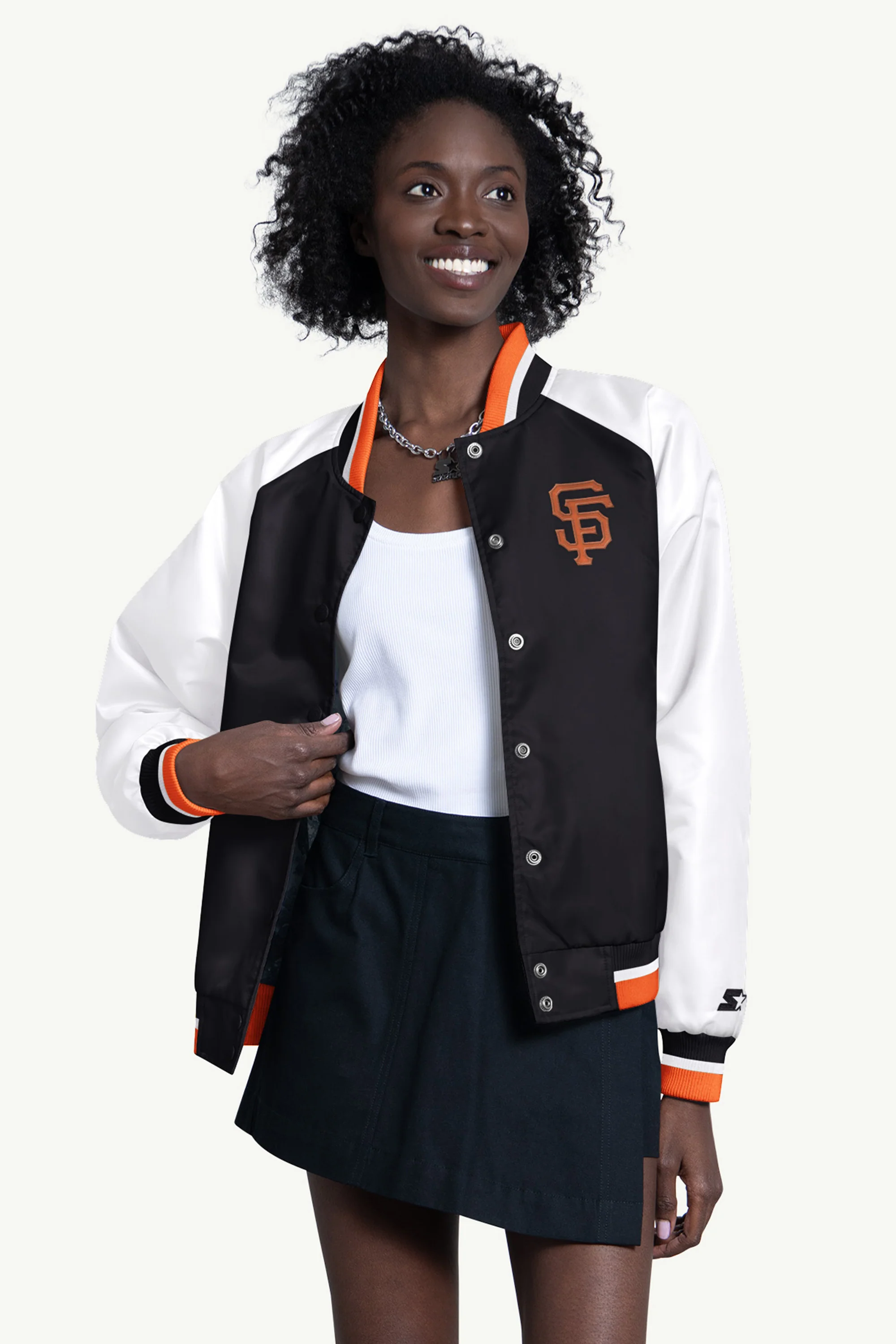 WOMENS SAN FRANCISCO GIANTS BLITZ VARSITY JACKET
