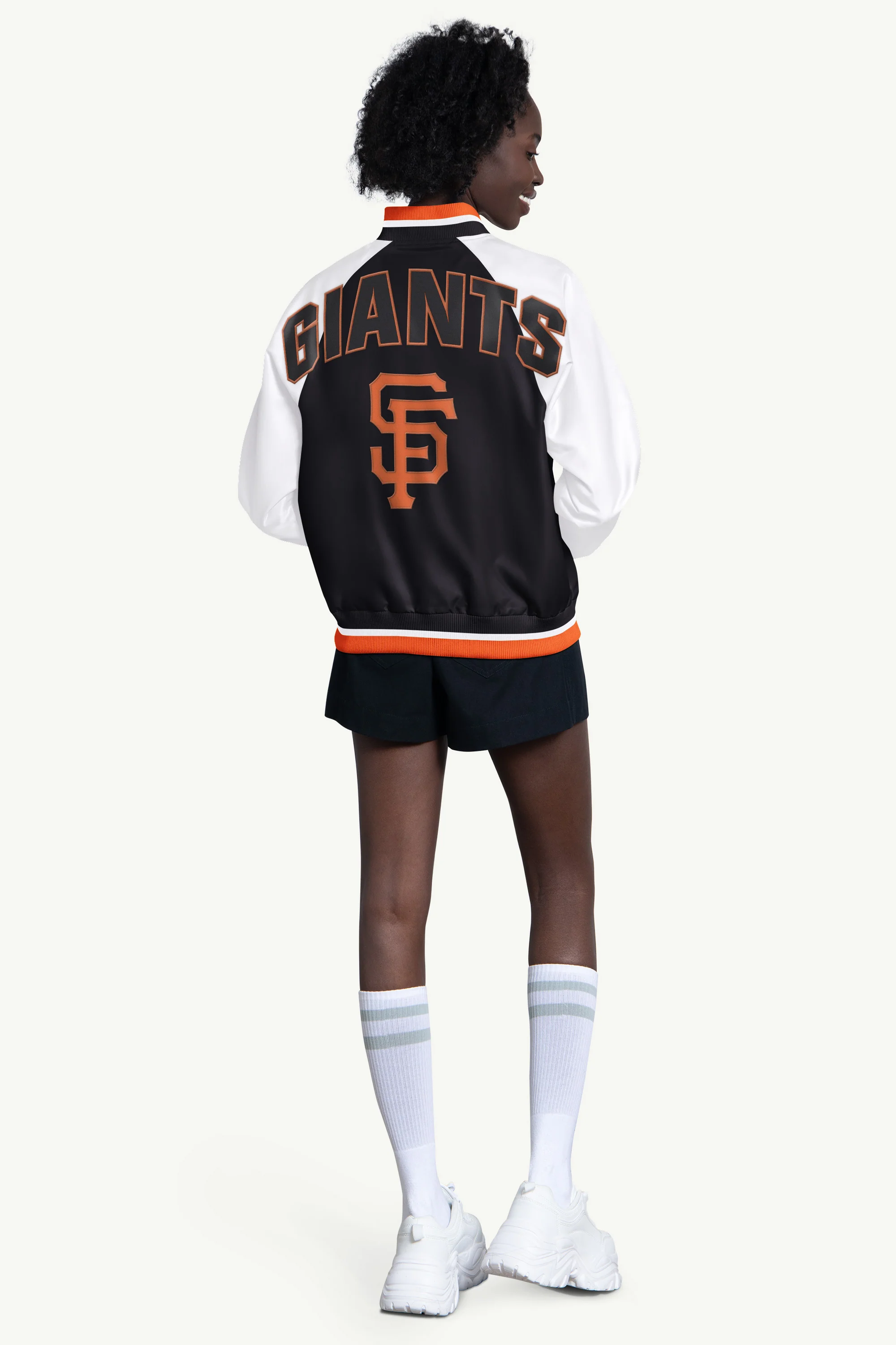 WOMENS SAN FRANCISCO GIANTS BLITZ VARSITY JACKET - Image 2