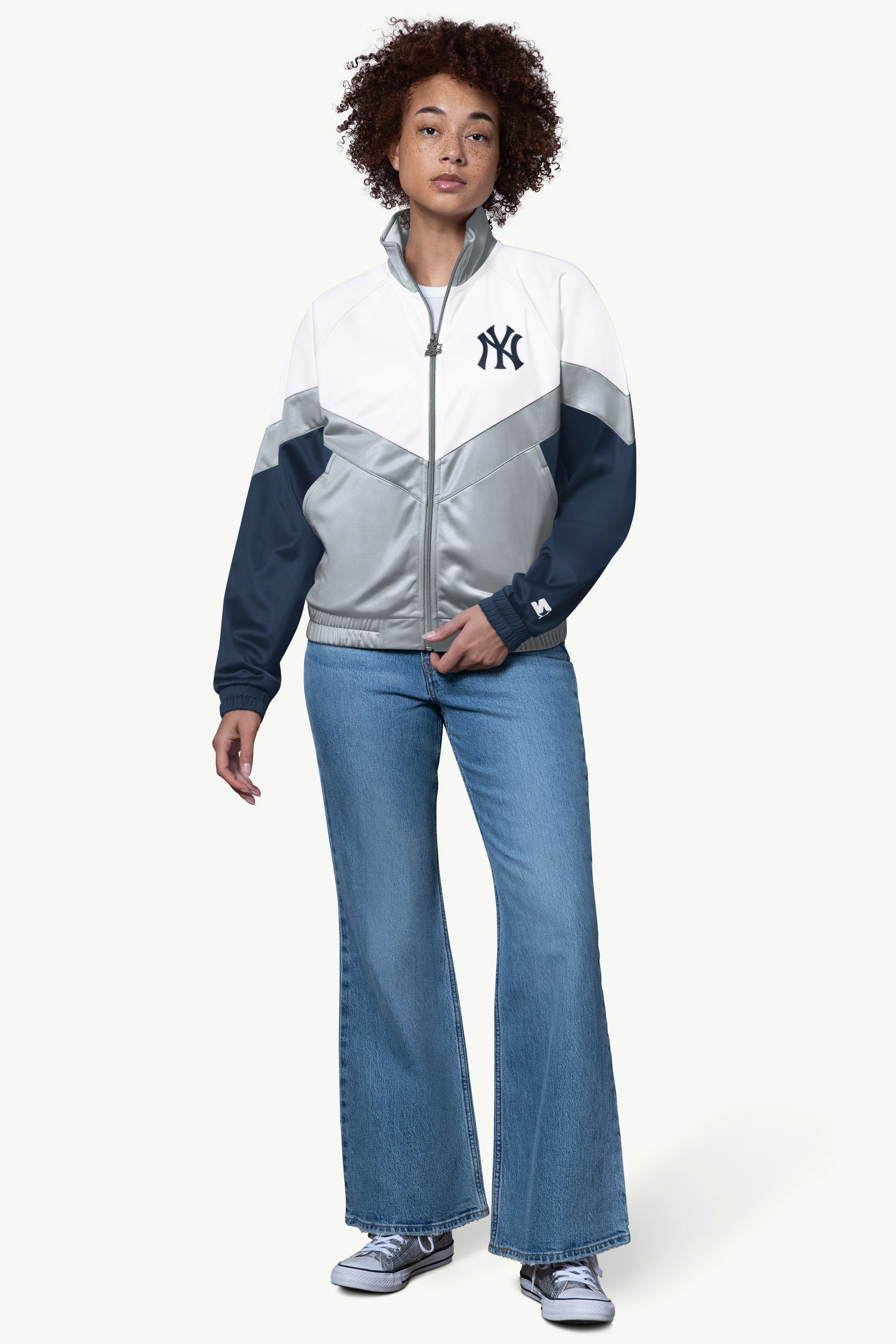 WOMENS NEW YORK YANKEES TEAMWORK TRACK JACKET - Image 3