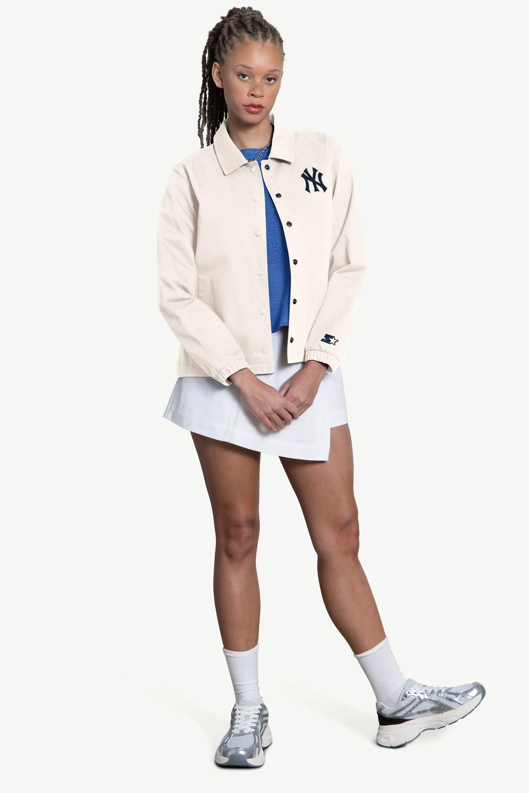WOMENS NEW YORK YANKEES COACHES JACKET - Image 4
