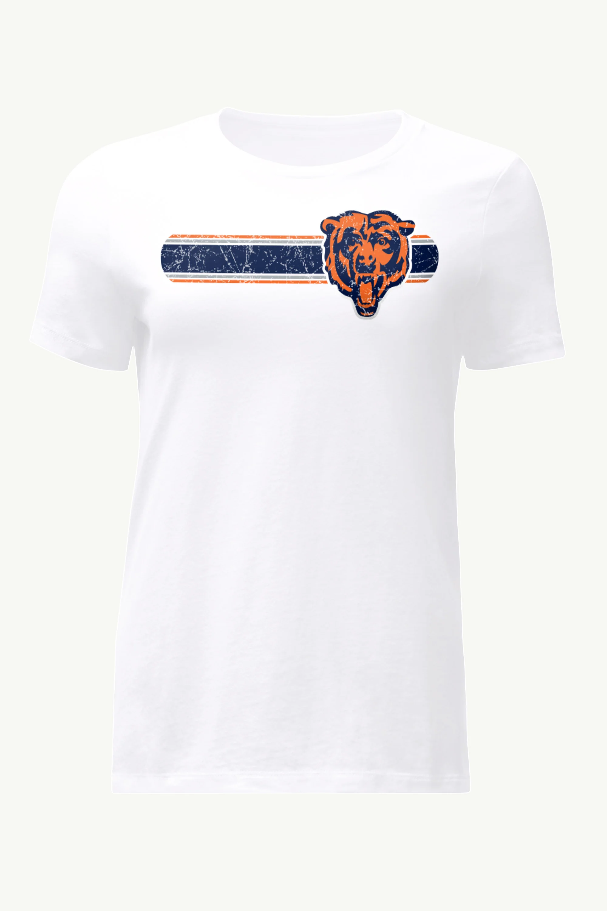 WOMENS CHICAGO BEARS STRIPE T SHIRT