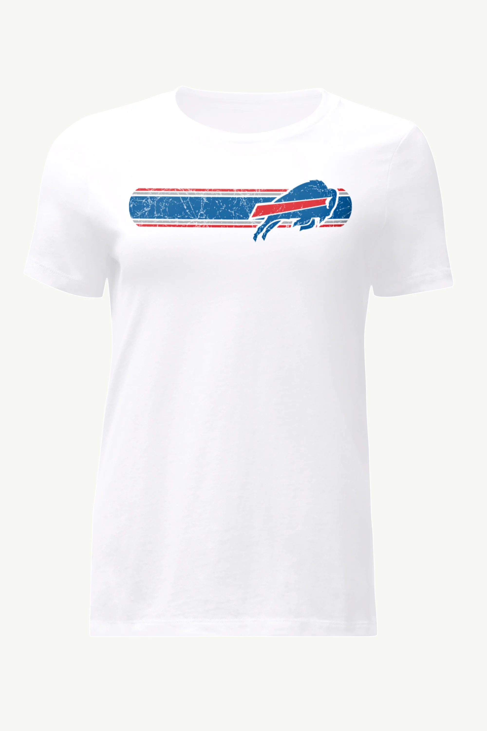 WOMENS BUFFALO BILLS STRIPE T SHIRT