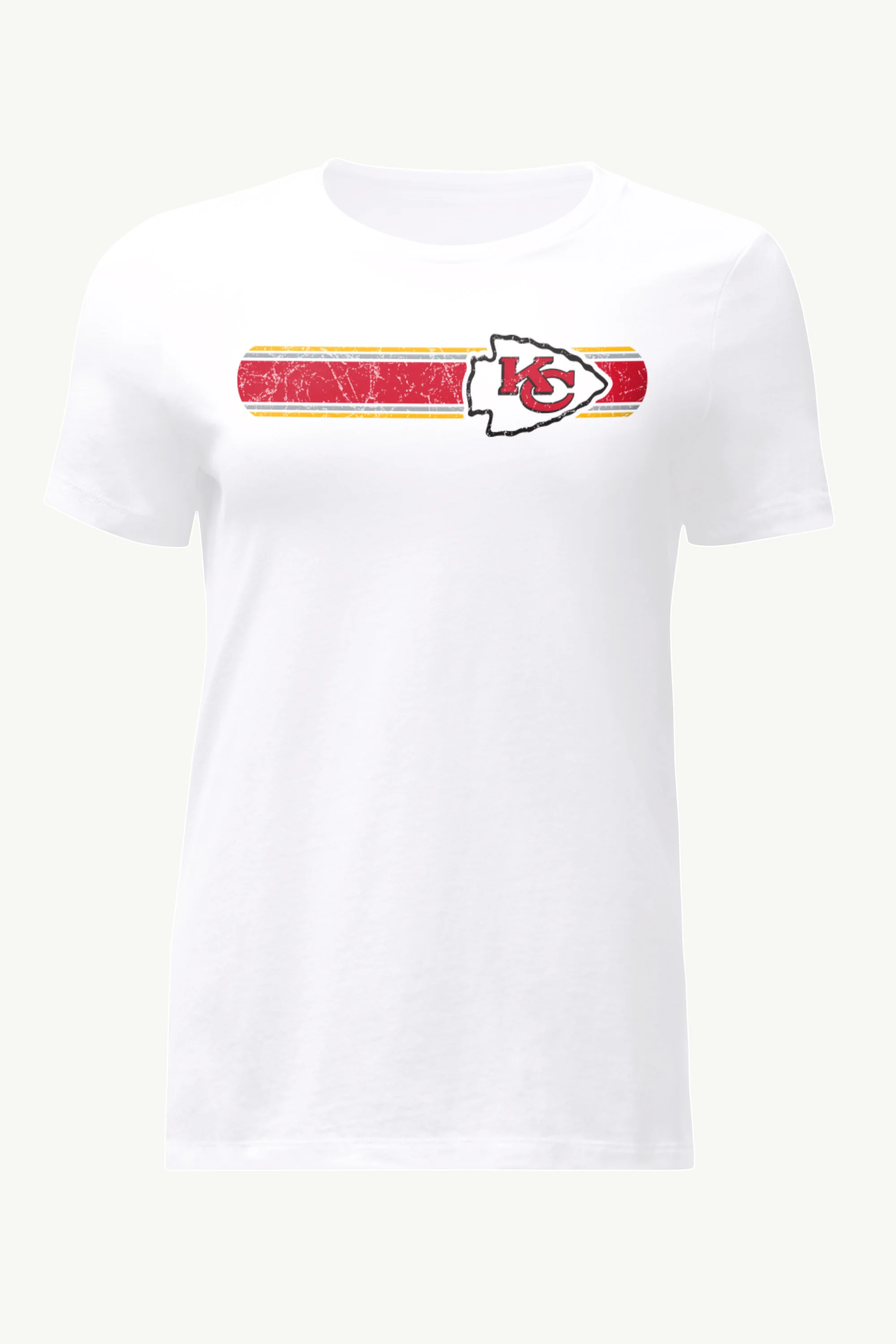 WOMENS KANSAS CITY CHIEFS STRIPE T SHIRT