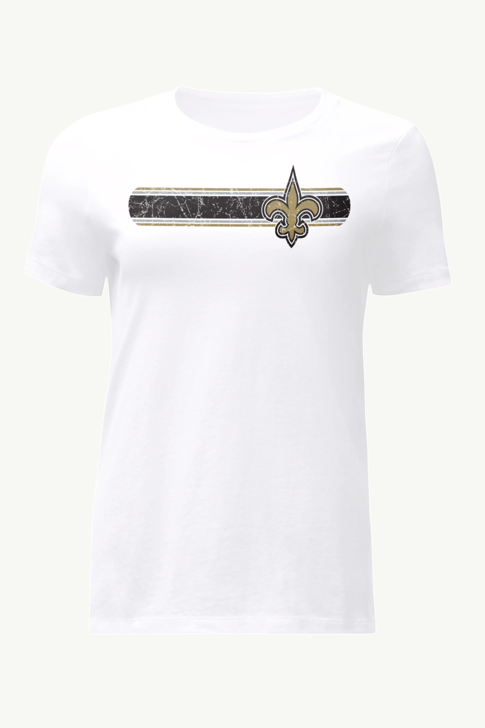WOMENS NEW ORLEANS SAINTS STRIPE T SHIRT