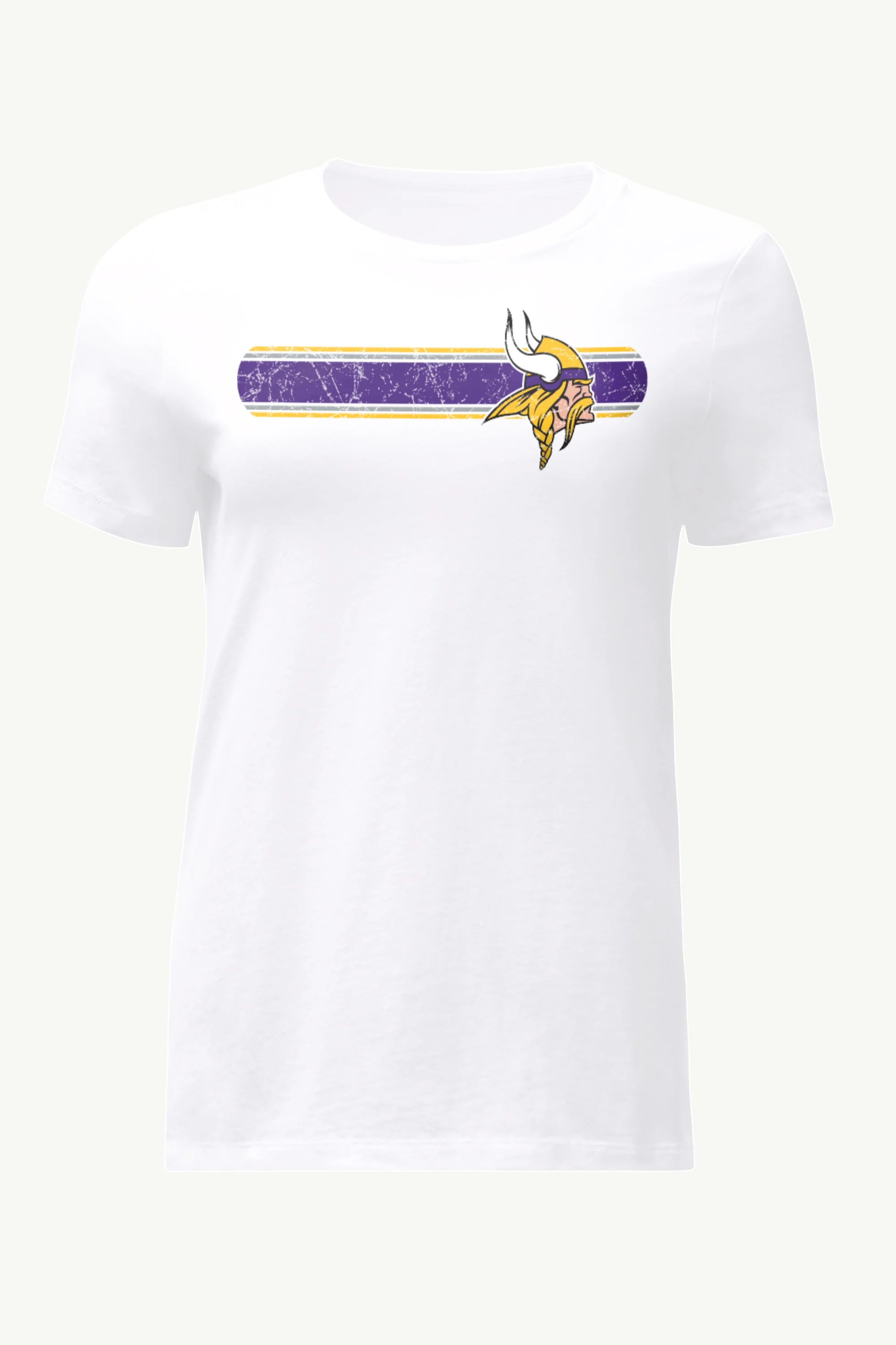 WOMENS MINNESOTA VIKINGS STRIPE T SHIRT