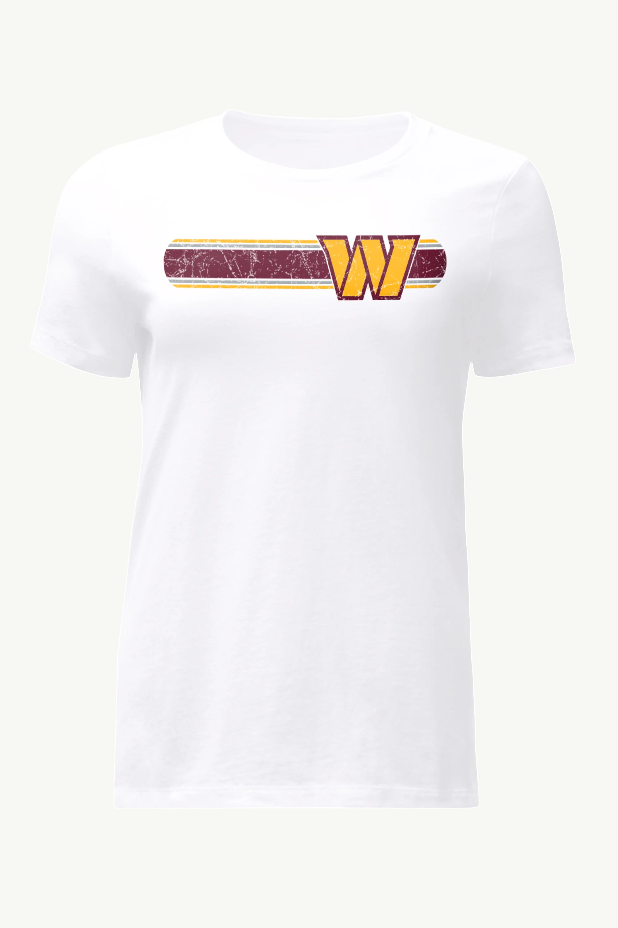 WOMENS WASHINGTON COMMANDERS STRIPE T SHIRT