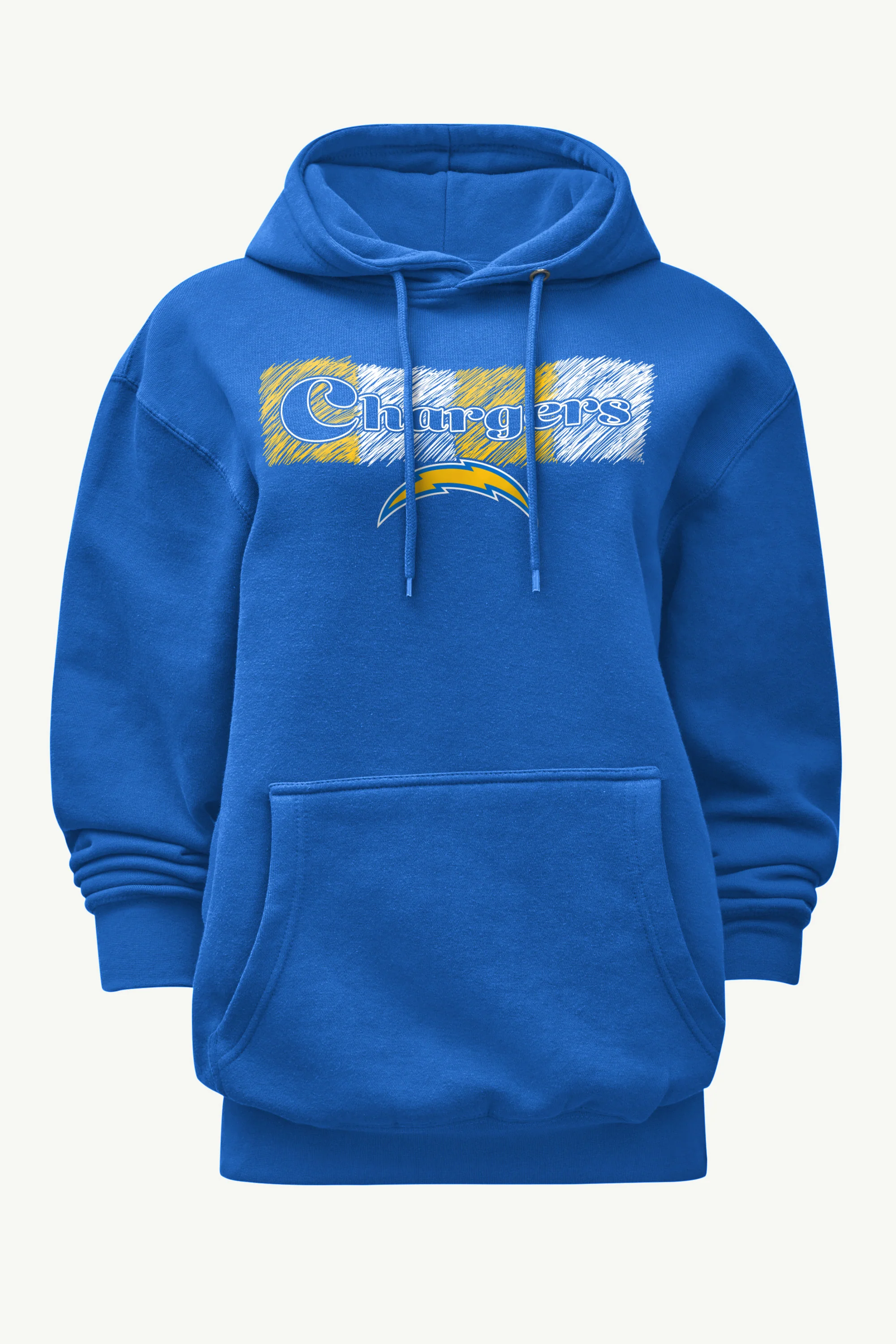 WOMENS LOS ANGELES CHARGERS COLOR SHADING HOODIE