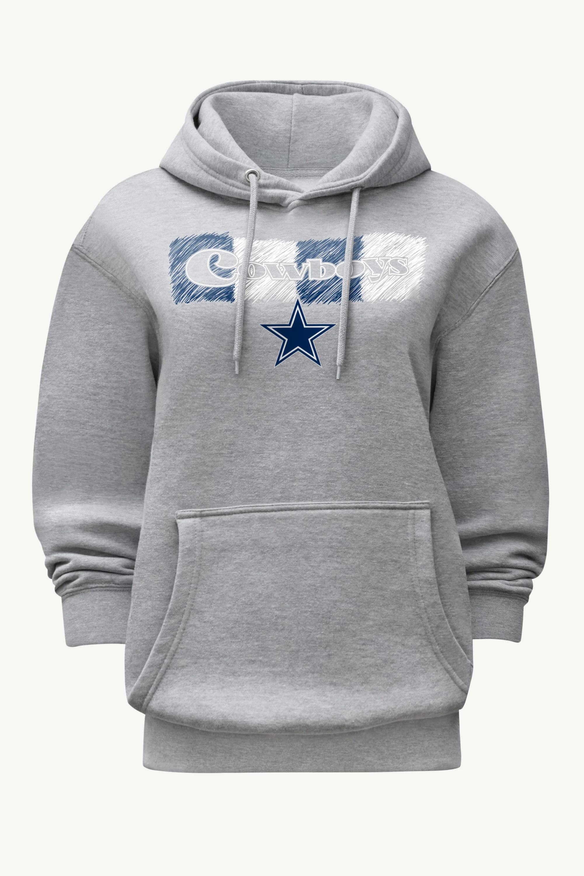 WOMENS DALLAS COWBOYS COLOR SHADING HOODIE