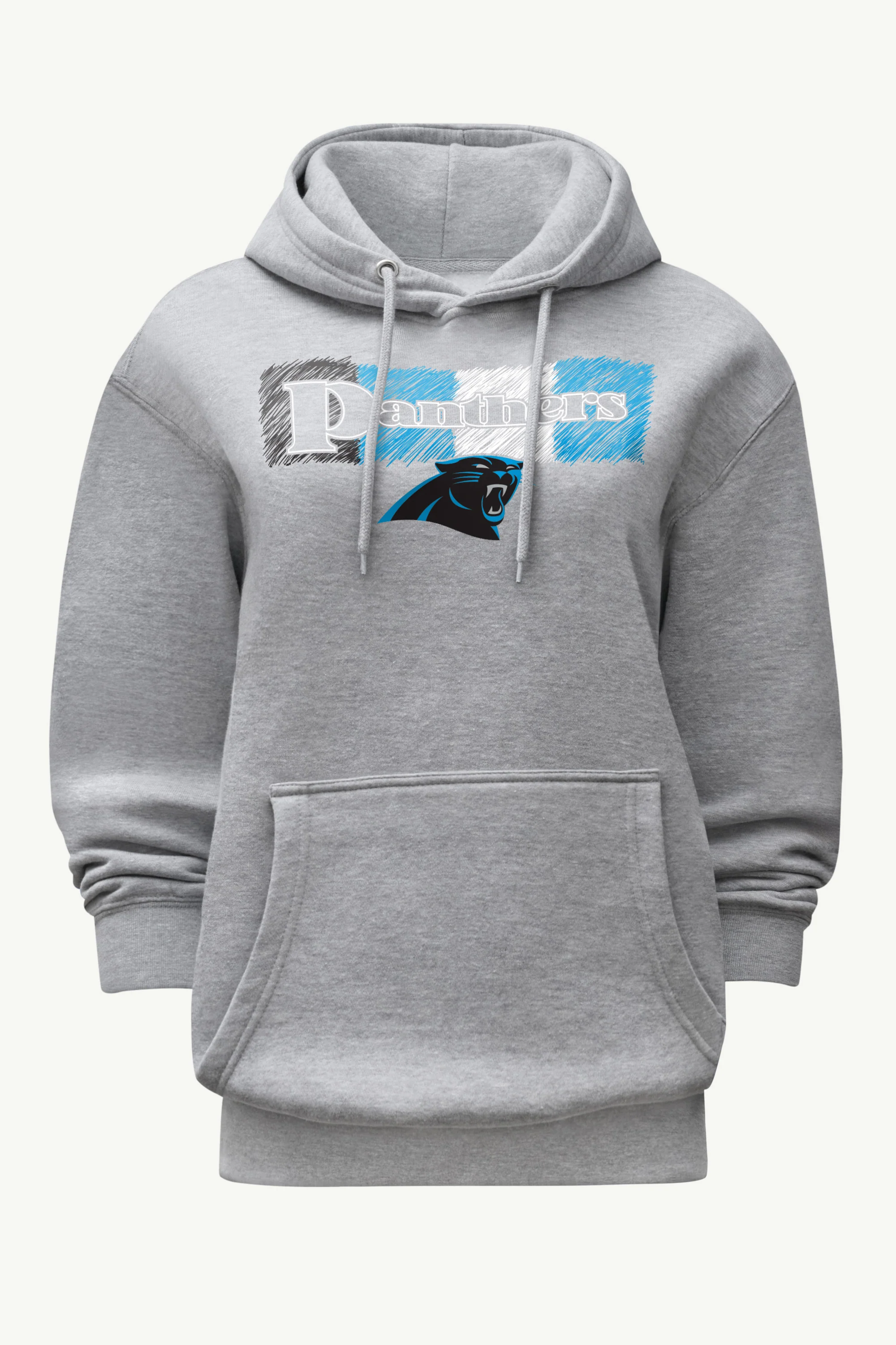 WOMENS CAROLINA PANTHERS COLOR SHADING HOODIE