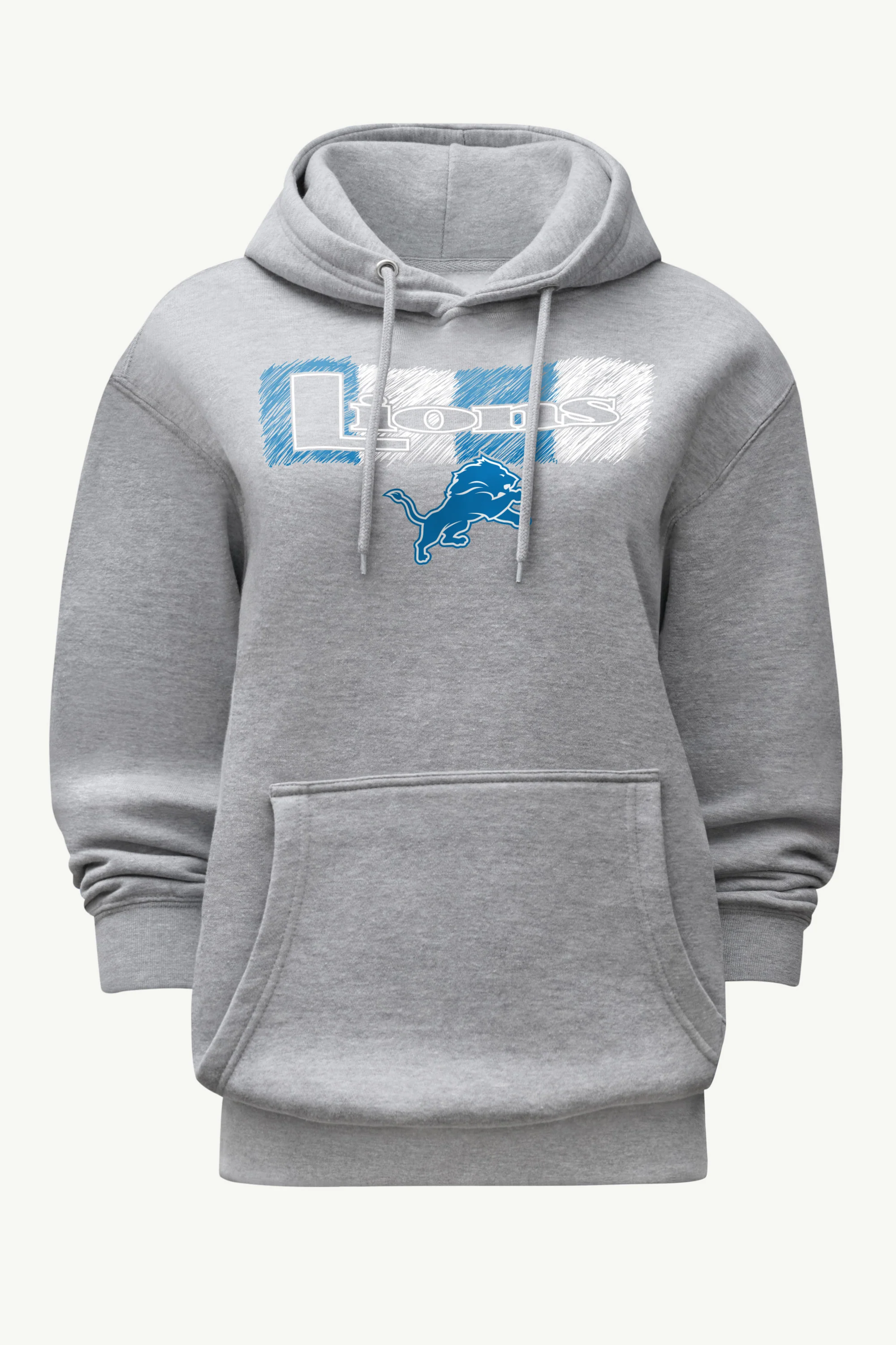 WOMENS DETROIT LIONS COLOR SHADING HOODIE