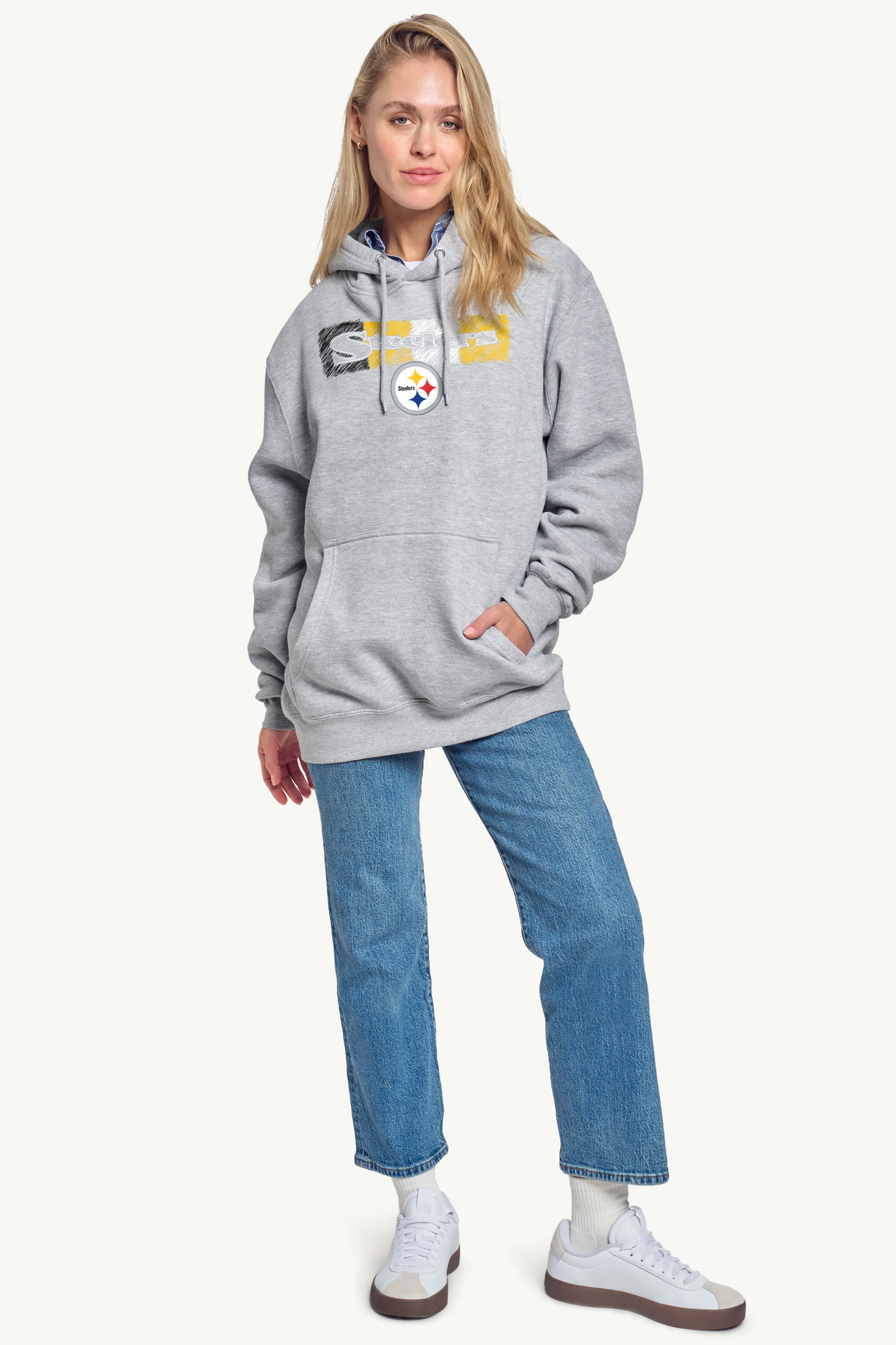 WOMENS PITTSBURGH STEELERS COLOR SHADING HOODIE - Image 3
