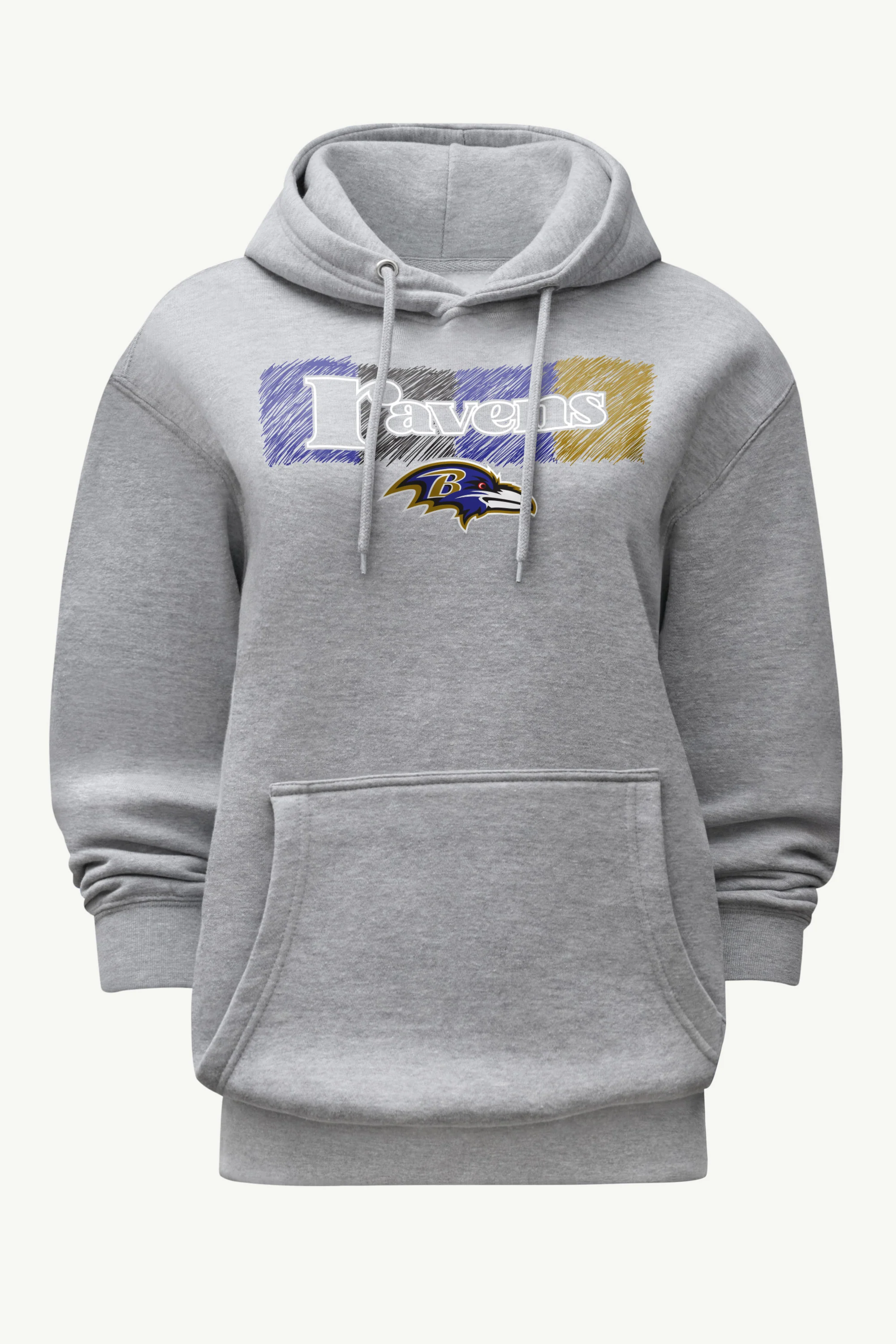 WOMENS BALTIMORE RAVENS COLOR SHADING HOODIE
