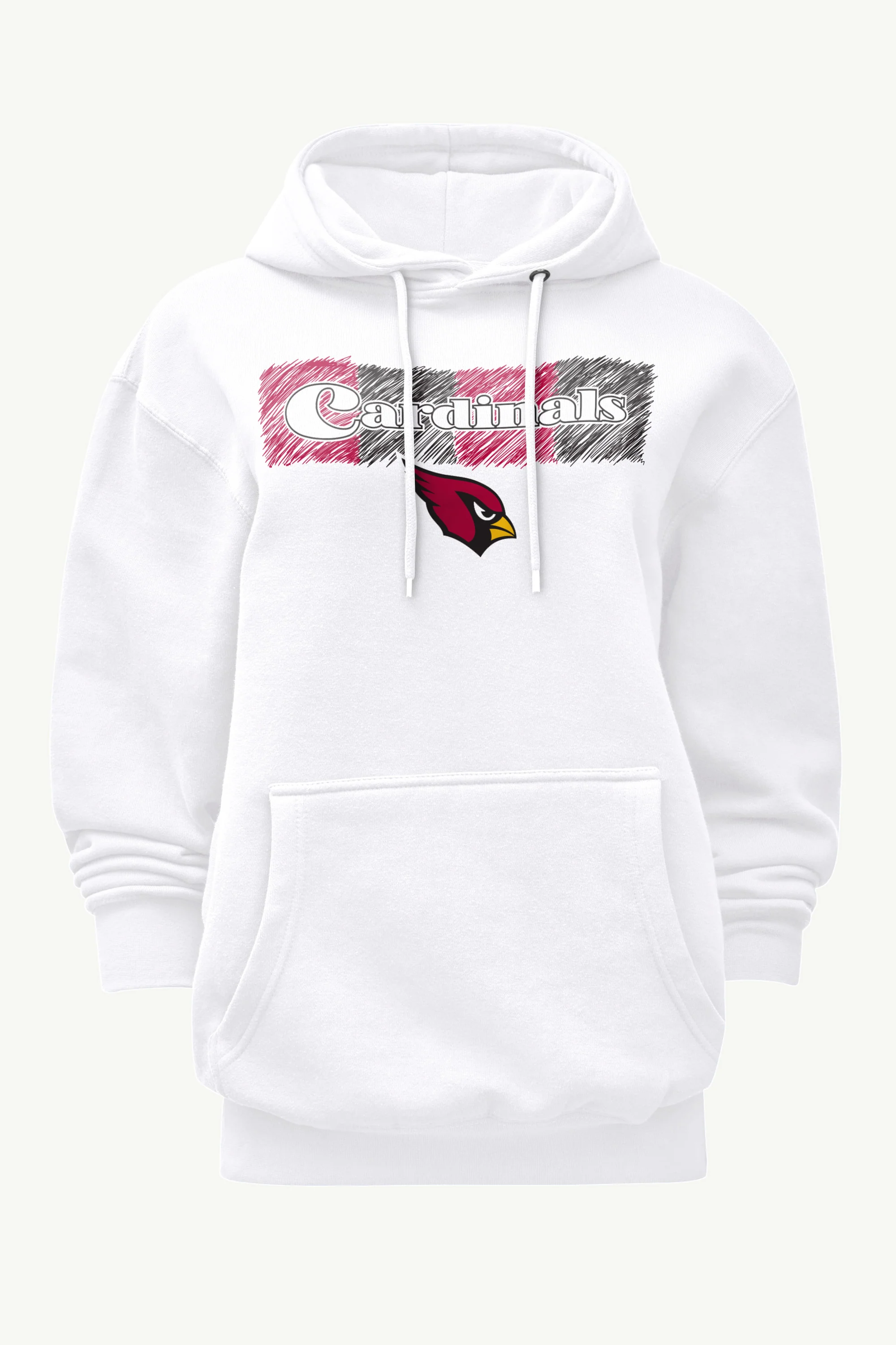 WOMENS ARIZONA CARDINALS COLOR SHADING HOODIE