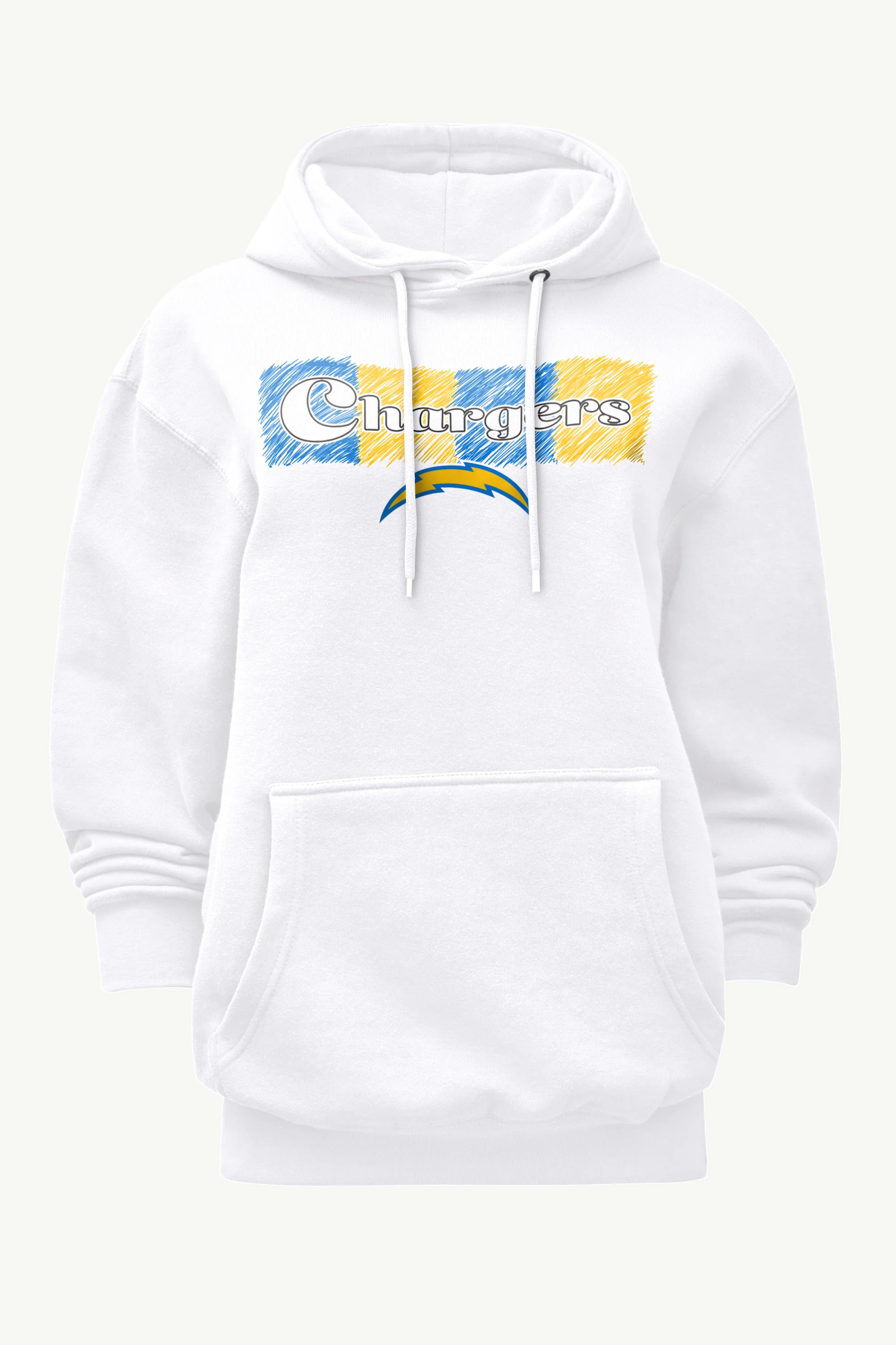 WOMENS LOS ANGELES CHARGERS COLOR SHADING HOODIE