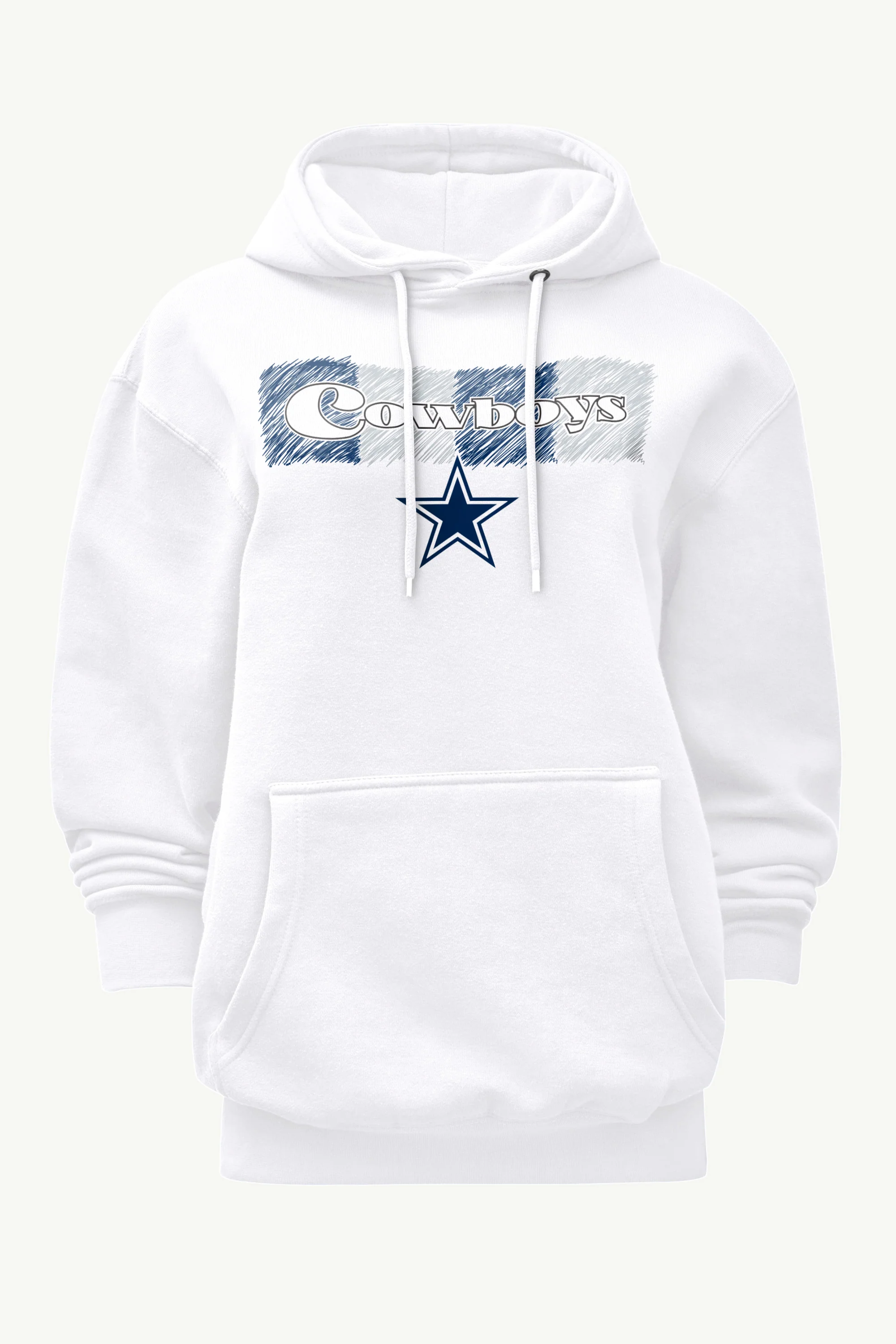 WOMENS DALLAS COWBOYS COLOR SHADING HOODIE