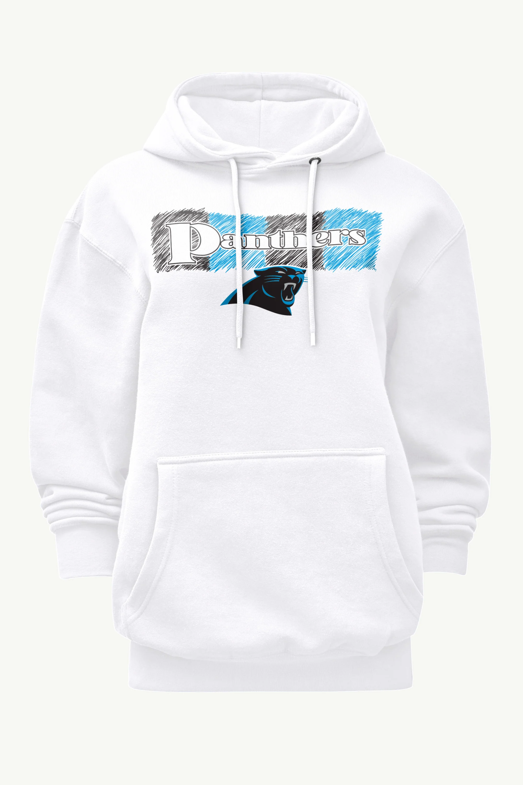 WOMENS CAROLINA PANTHERS COLOR SHADING HOODIE