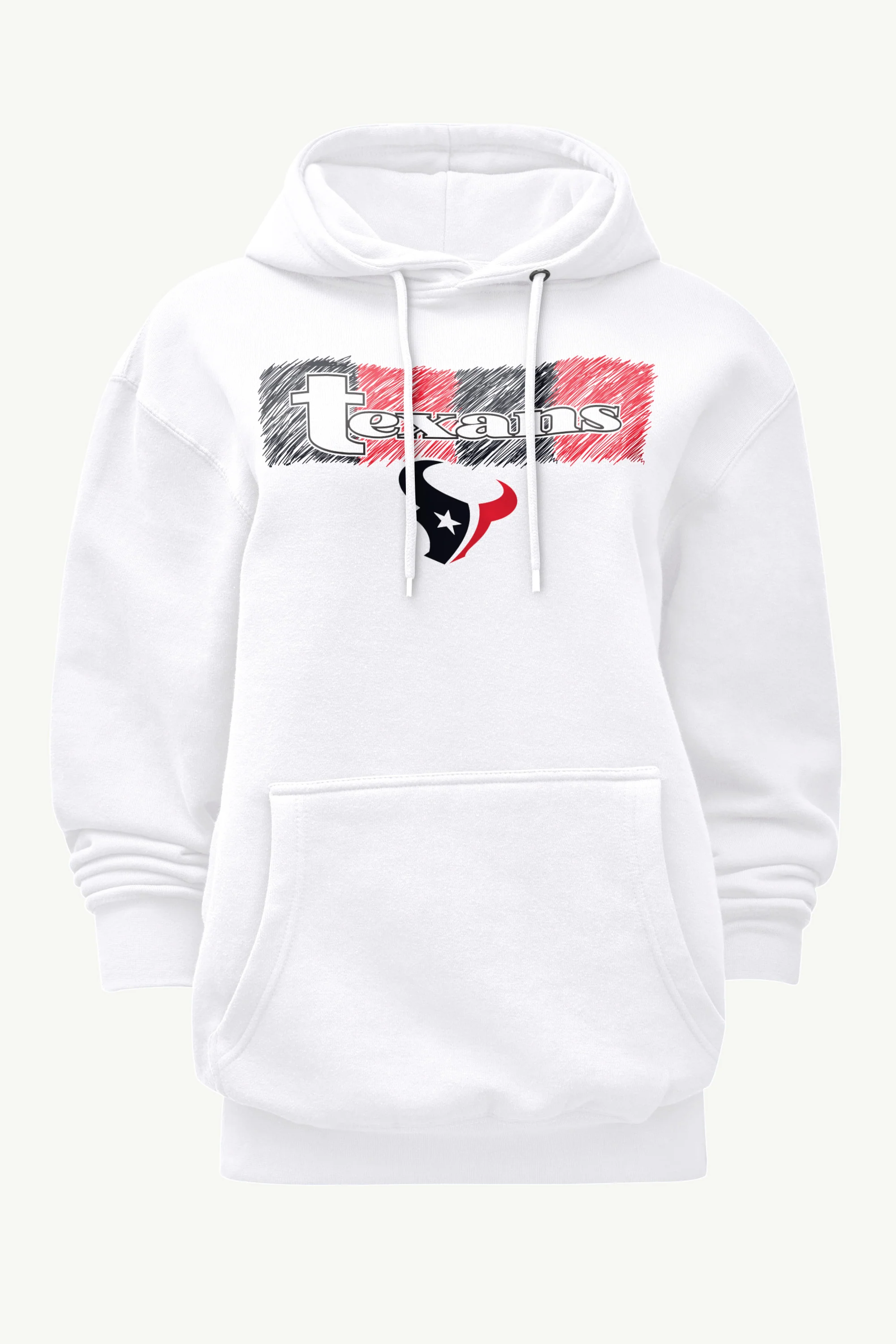 WOMENS HOUSTON TEXANS COLOR SHADING HOODIE