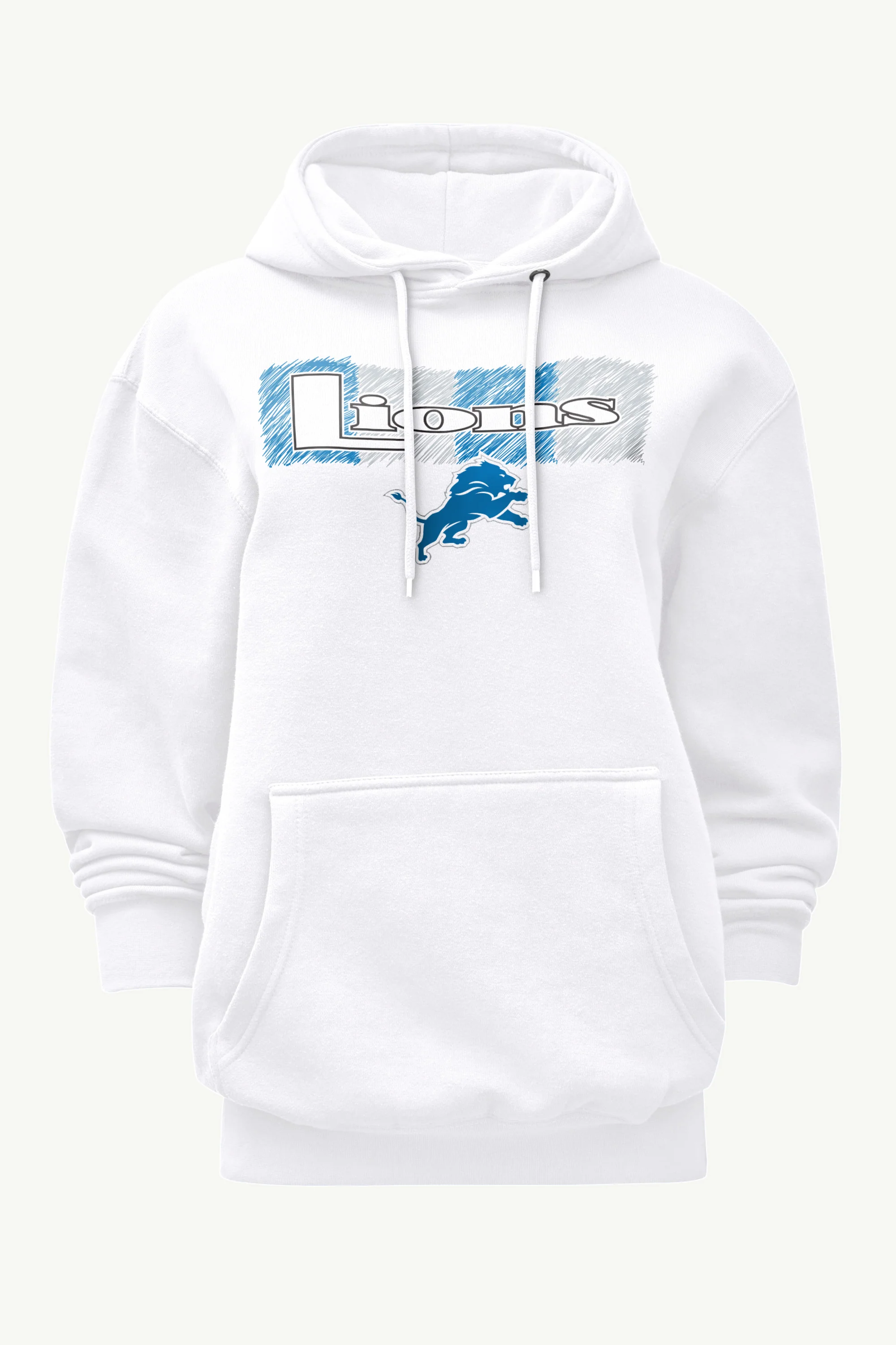 WOMENS DETROIT LIONS COLOR SHADING HOODIE
