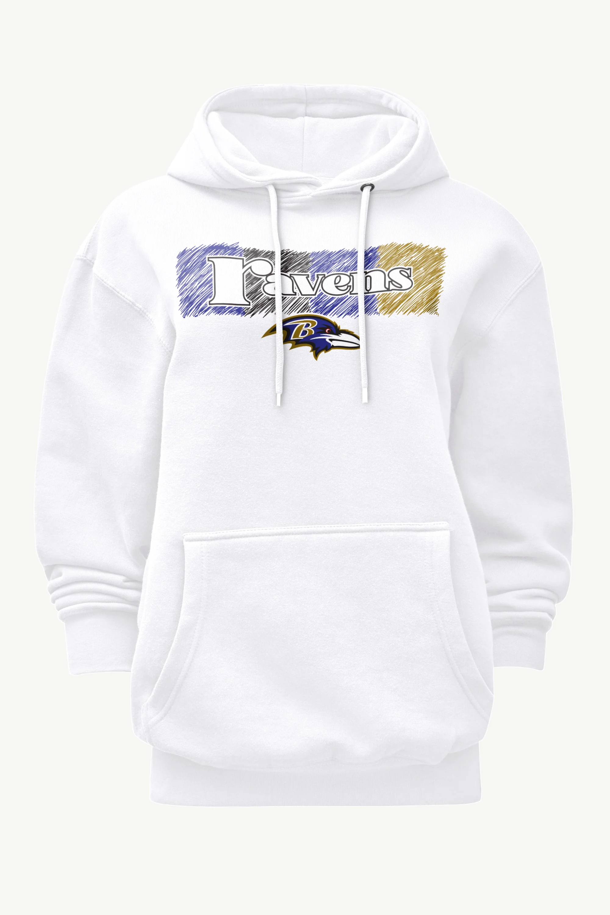 WOMENS BALTIMORE RAVENS COLOR SHADING HOODIE