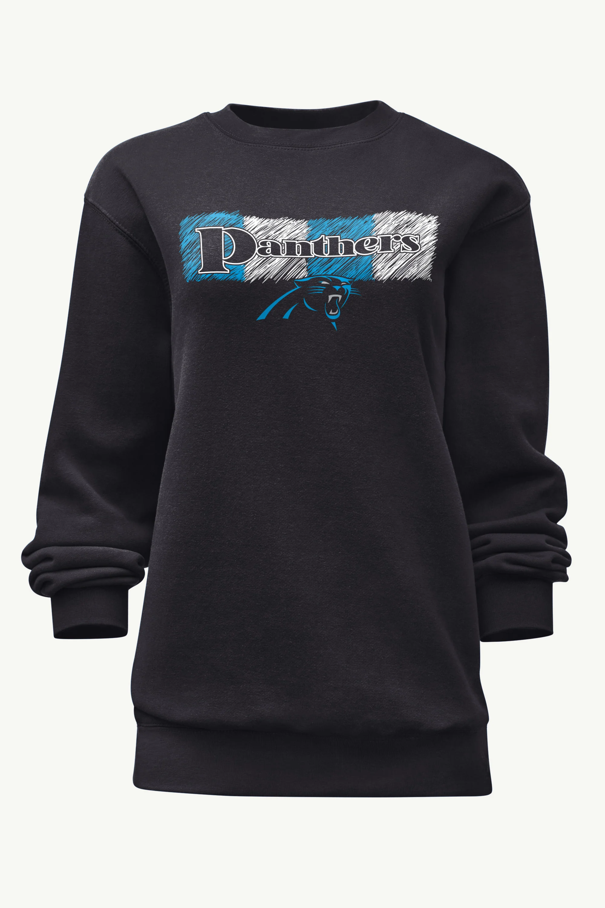 WOMENS CAROLINA PANTHERS COLOR SHADING SWEATSHIRT