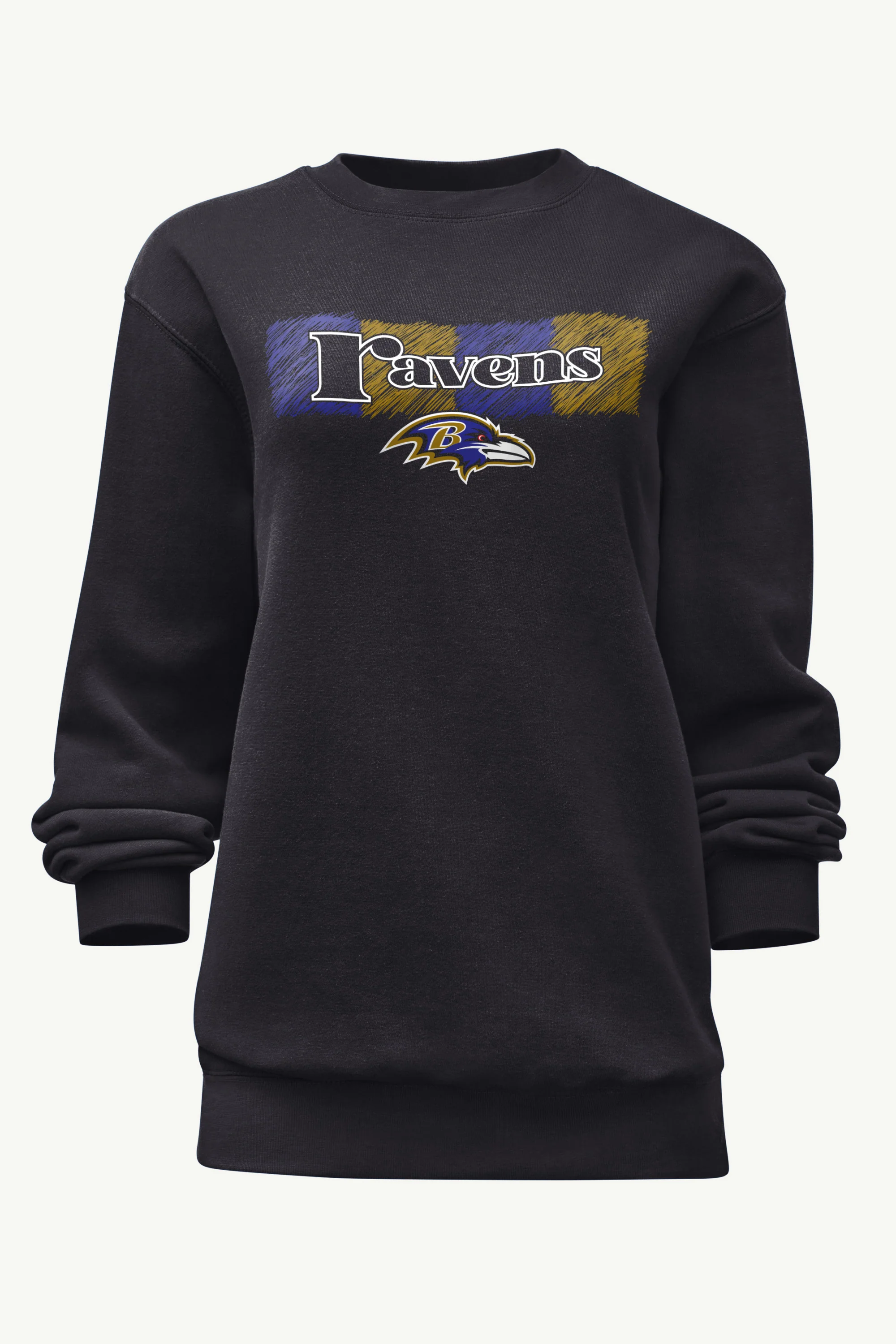 WOMENS BALTIMORE RAVENS COLOR SHADING SWEATSHIRT