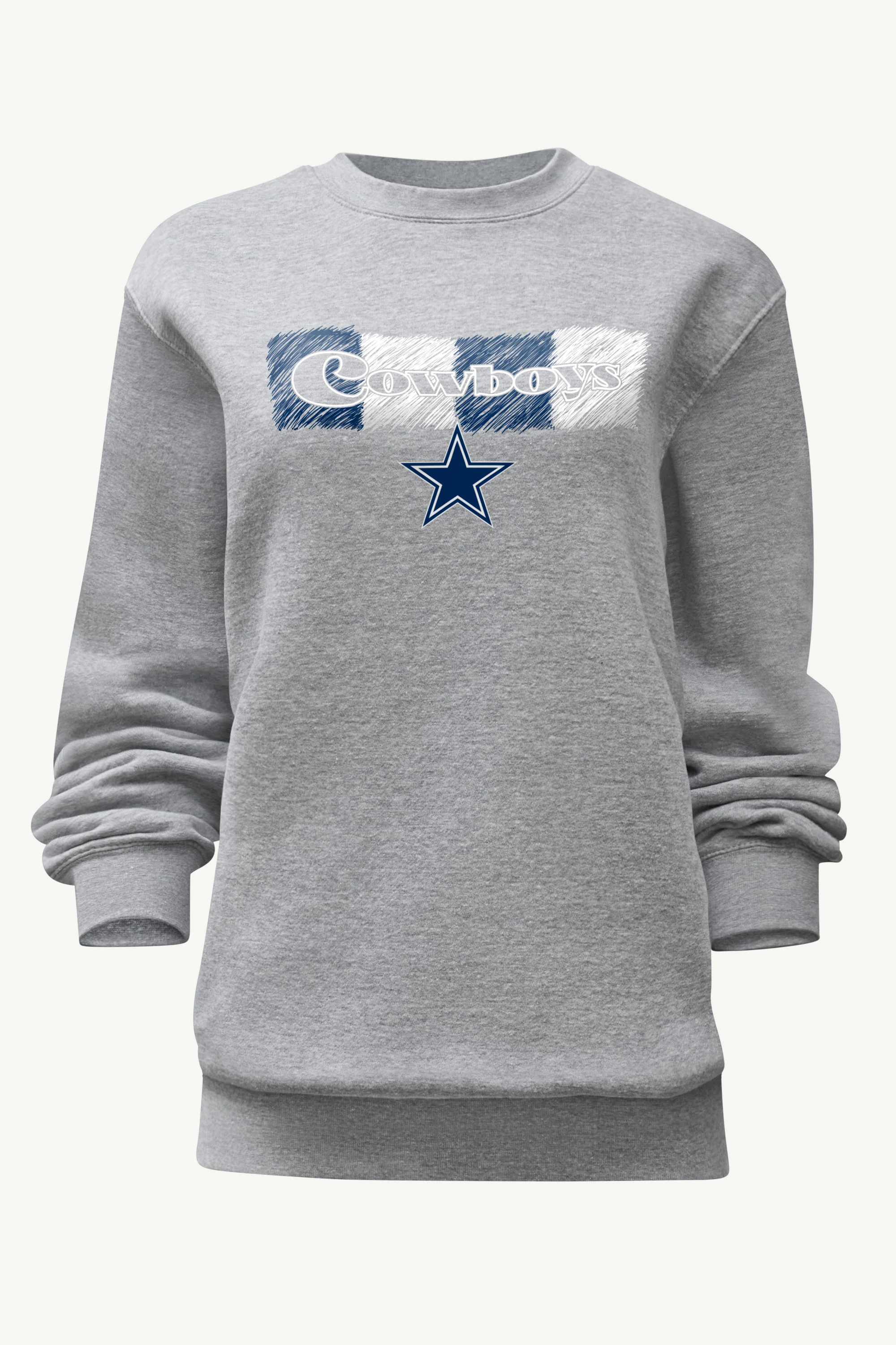 WOMENS DALLAS COWBOYS COLOR SHADING SWEATSHIRT