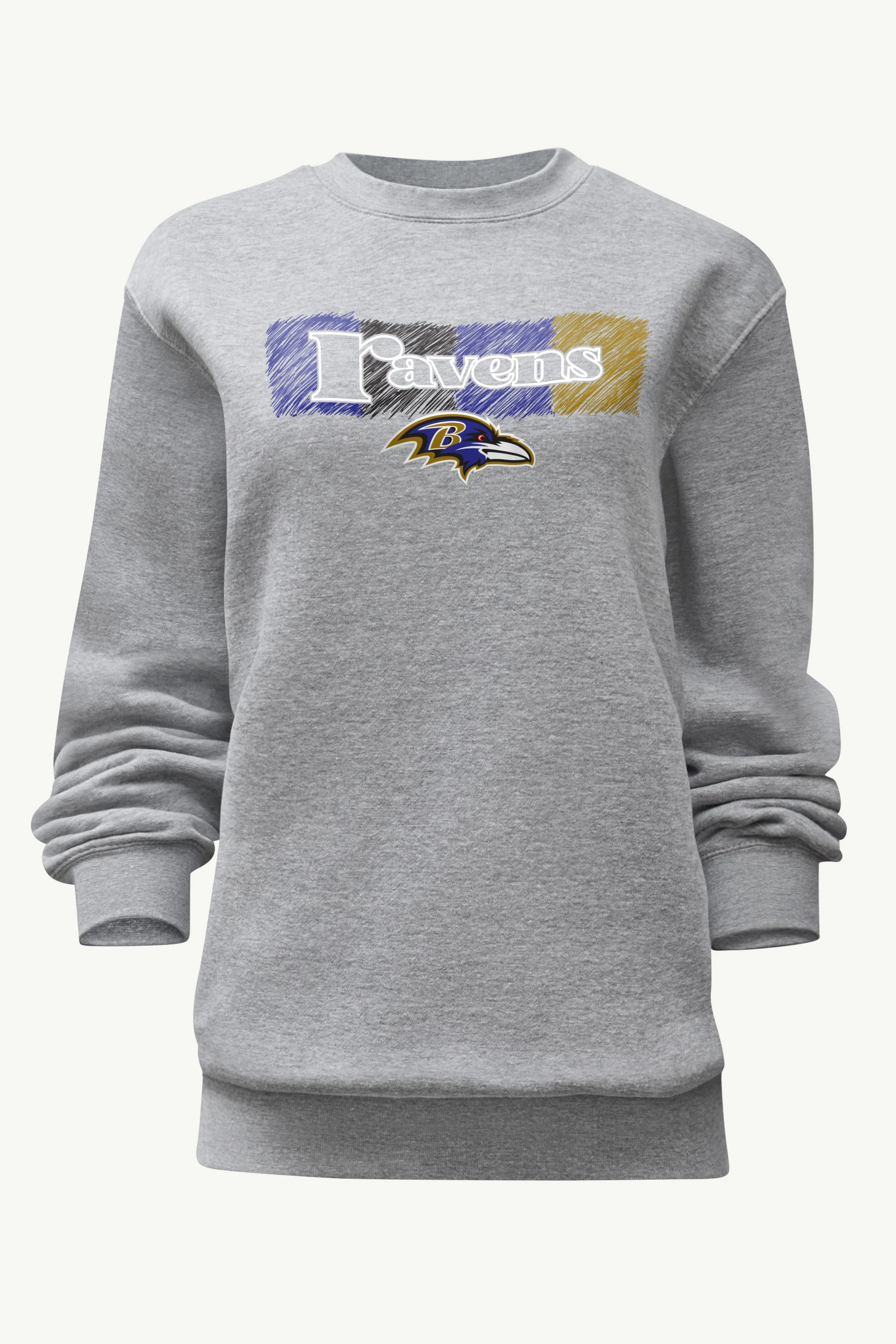 WOMENS BALTIMORE RAVENS COLOR SHADING SWEATSHIRT