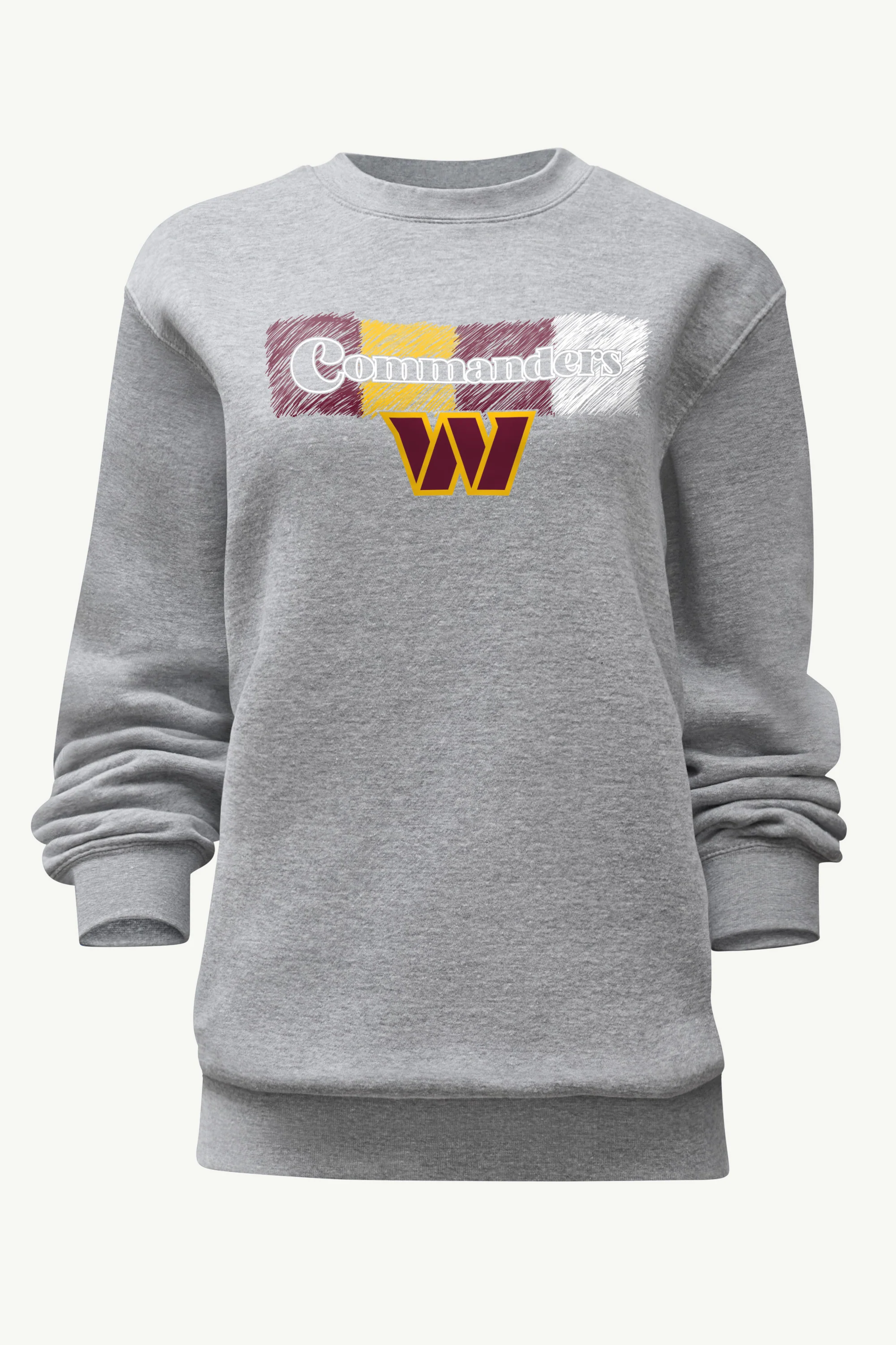 WOMENS WASHINGTON COMMANDERS COLOR SHADING SWEATSHIRT