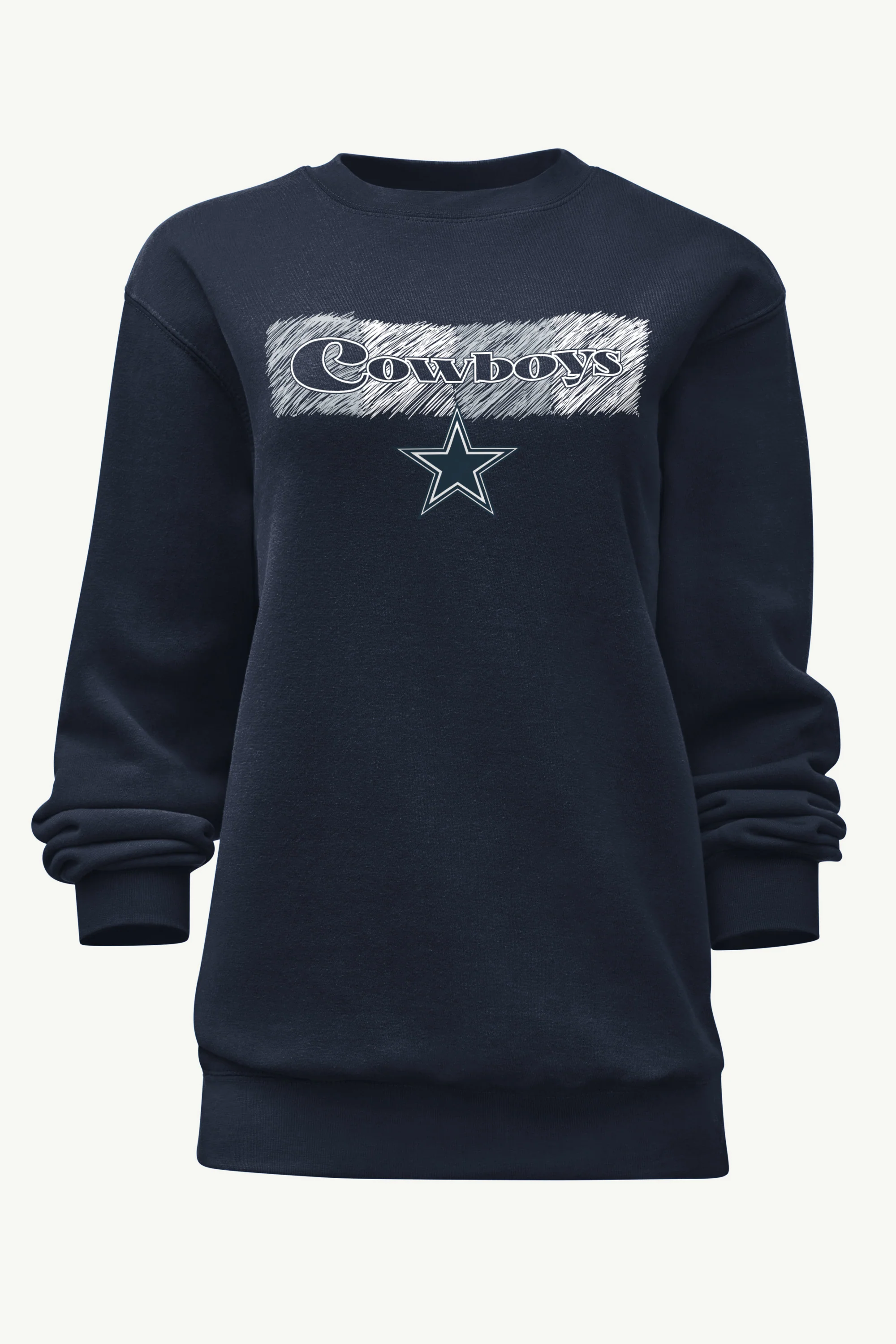 WOMENS DALLAS COWBOYS COLOR SHADING SWEATSHIRT