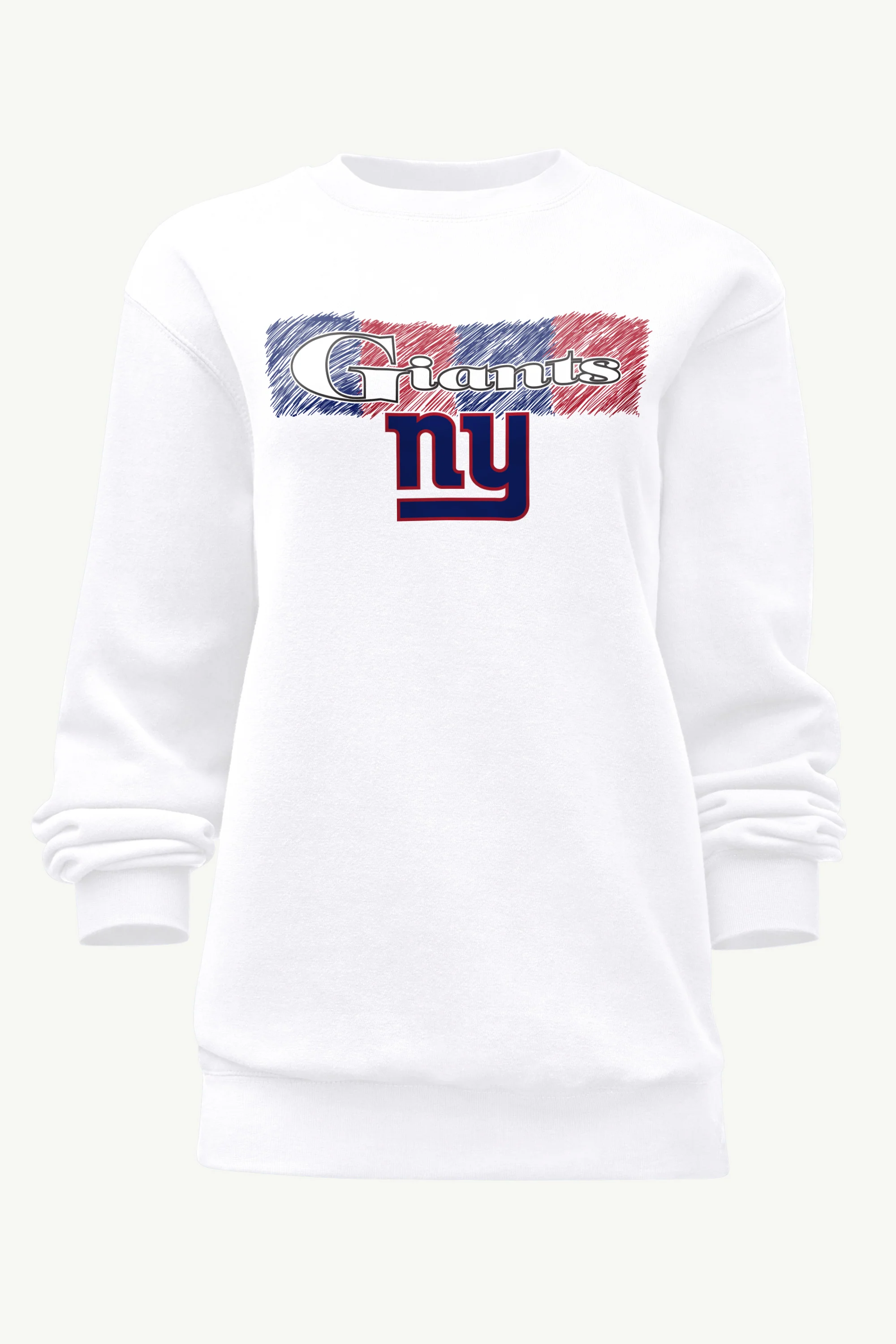 WOMENS NEW YORK GIANTS COLOR SHADING SWEATSHIRT