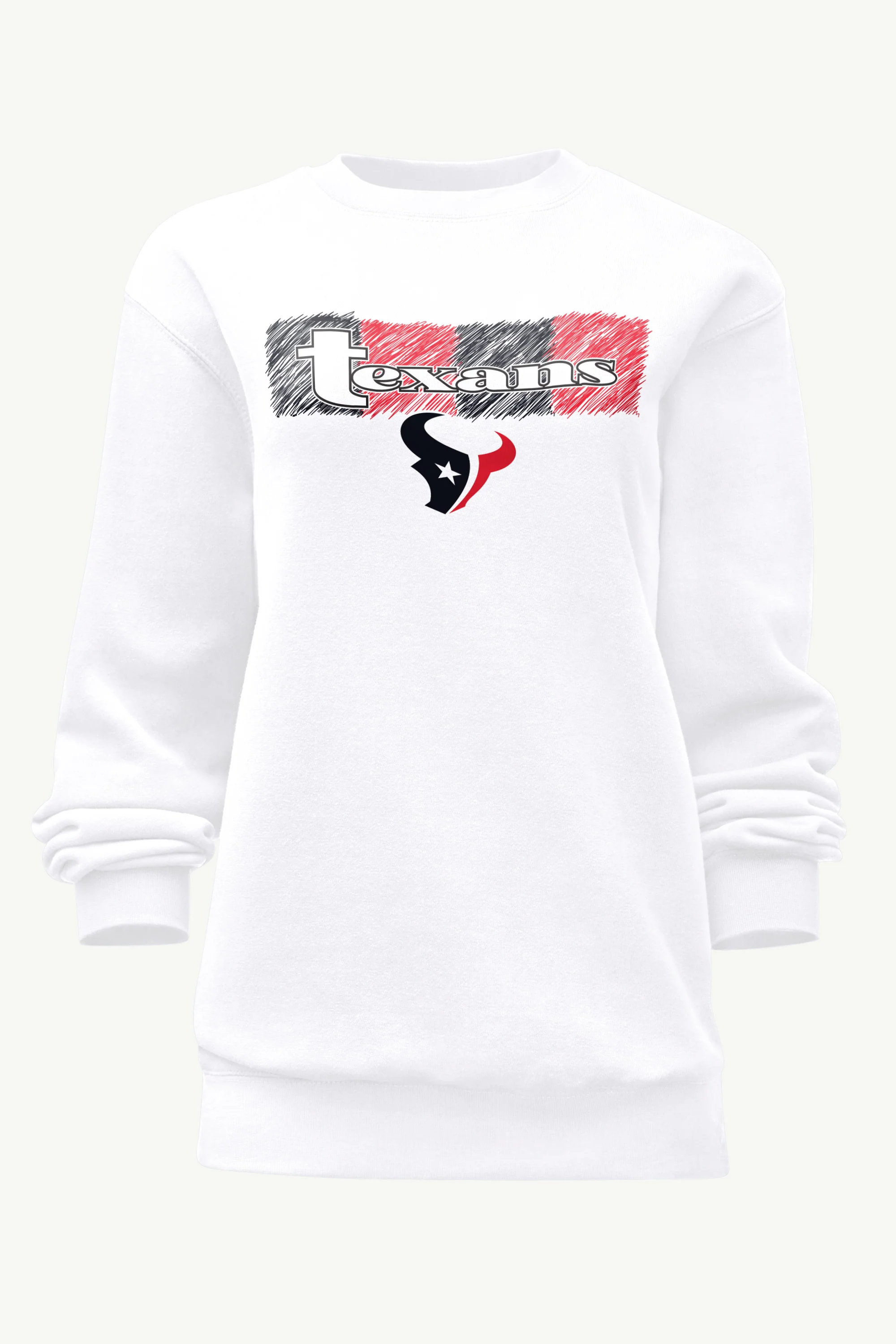 WOMENS HOUSTON TEXANS COLOR SHADING SWEATSHIRT