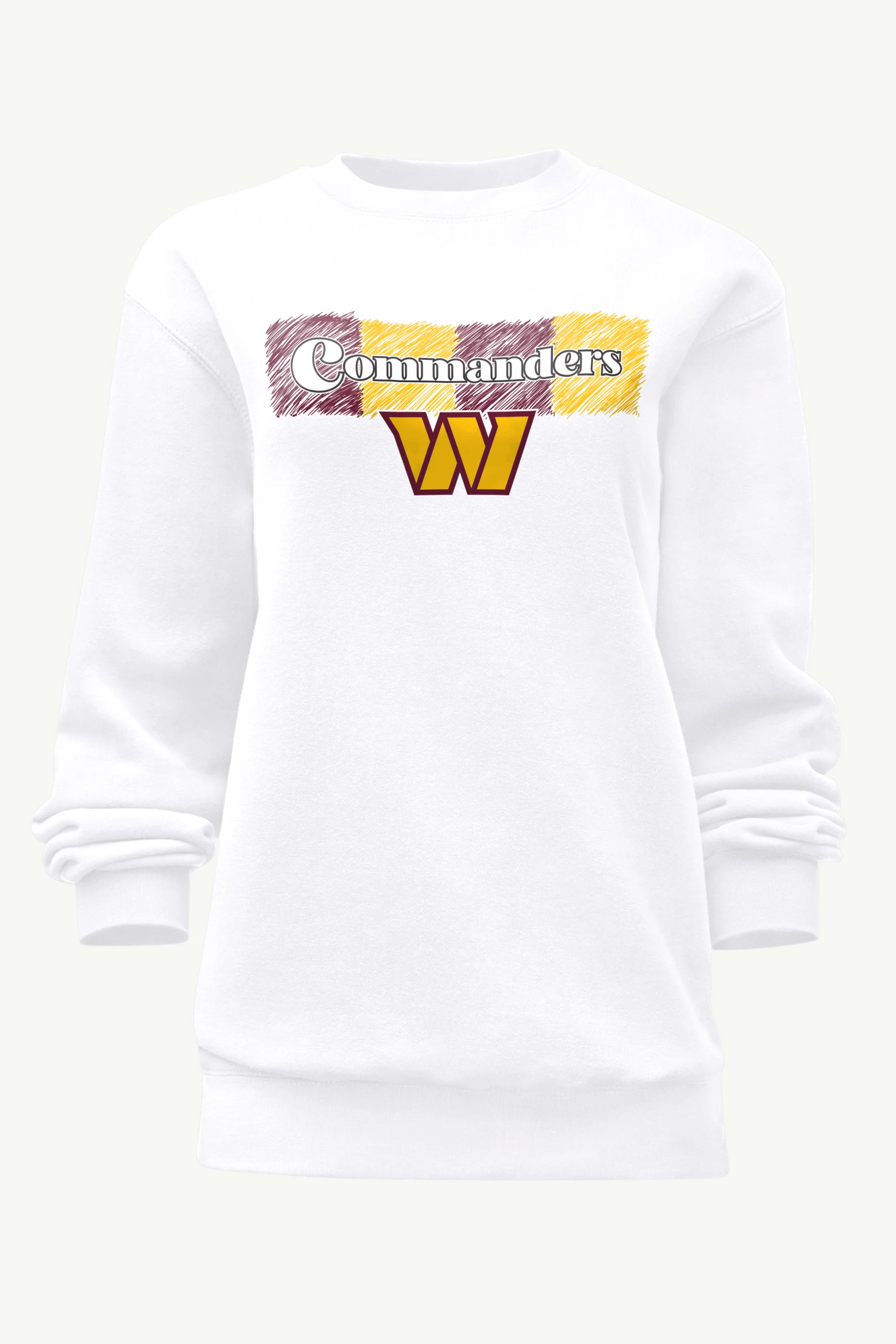 WOMENS WASHINGTON COMMANDERS COLOR SHADING SWEATSHIRT