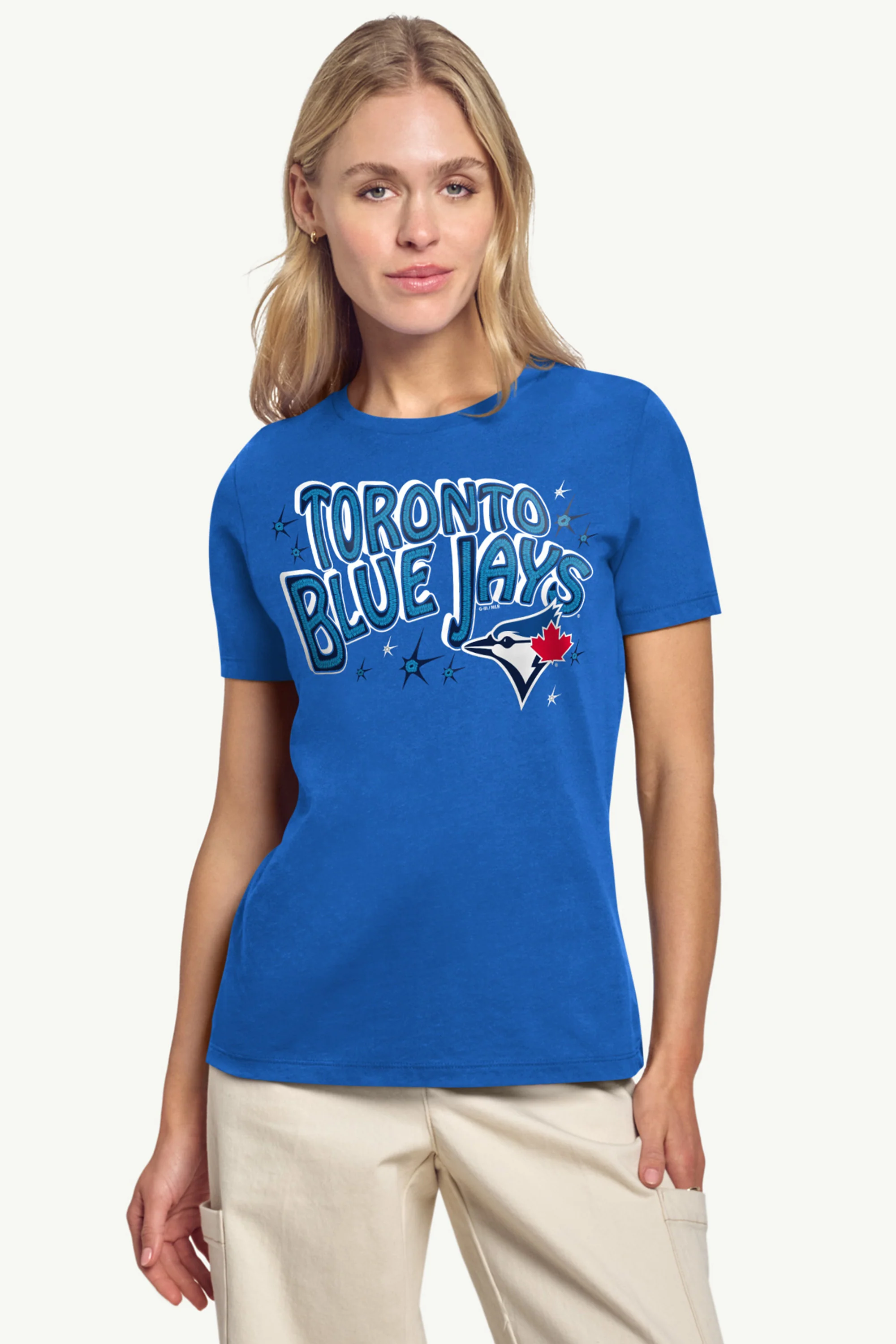 WOMENS TORONTO BLUE JAYS FIREWORKS T SHIRT - Image 3