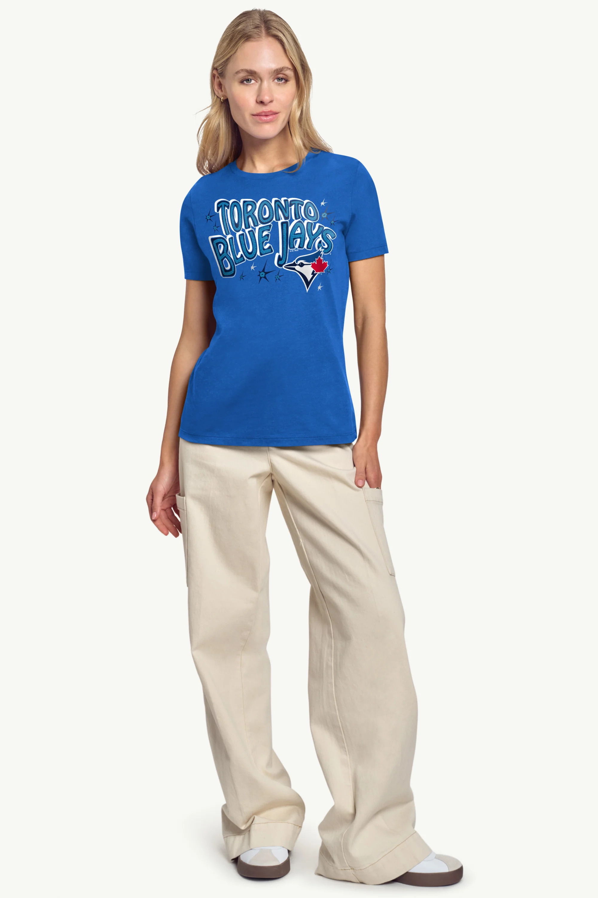 WOMENS TORONTO BLUE JAYS FIREWORKS T SHIRT - Image 4