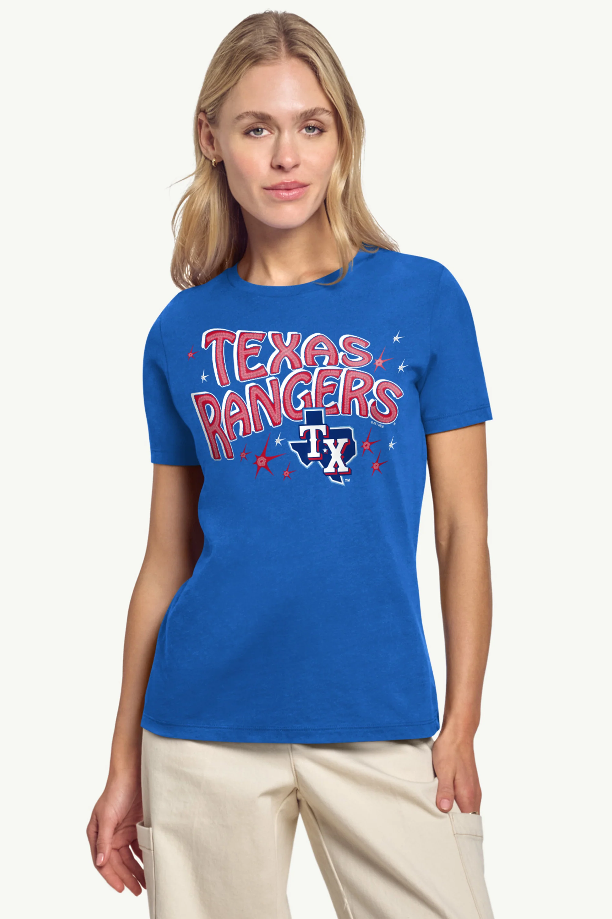 WOMENS TEXAS RANGERS FIREWORKS T SHIRT - Image 3