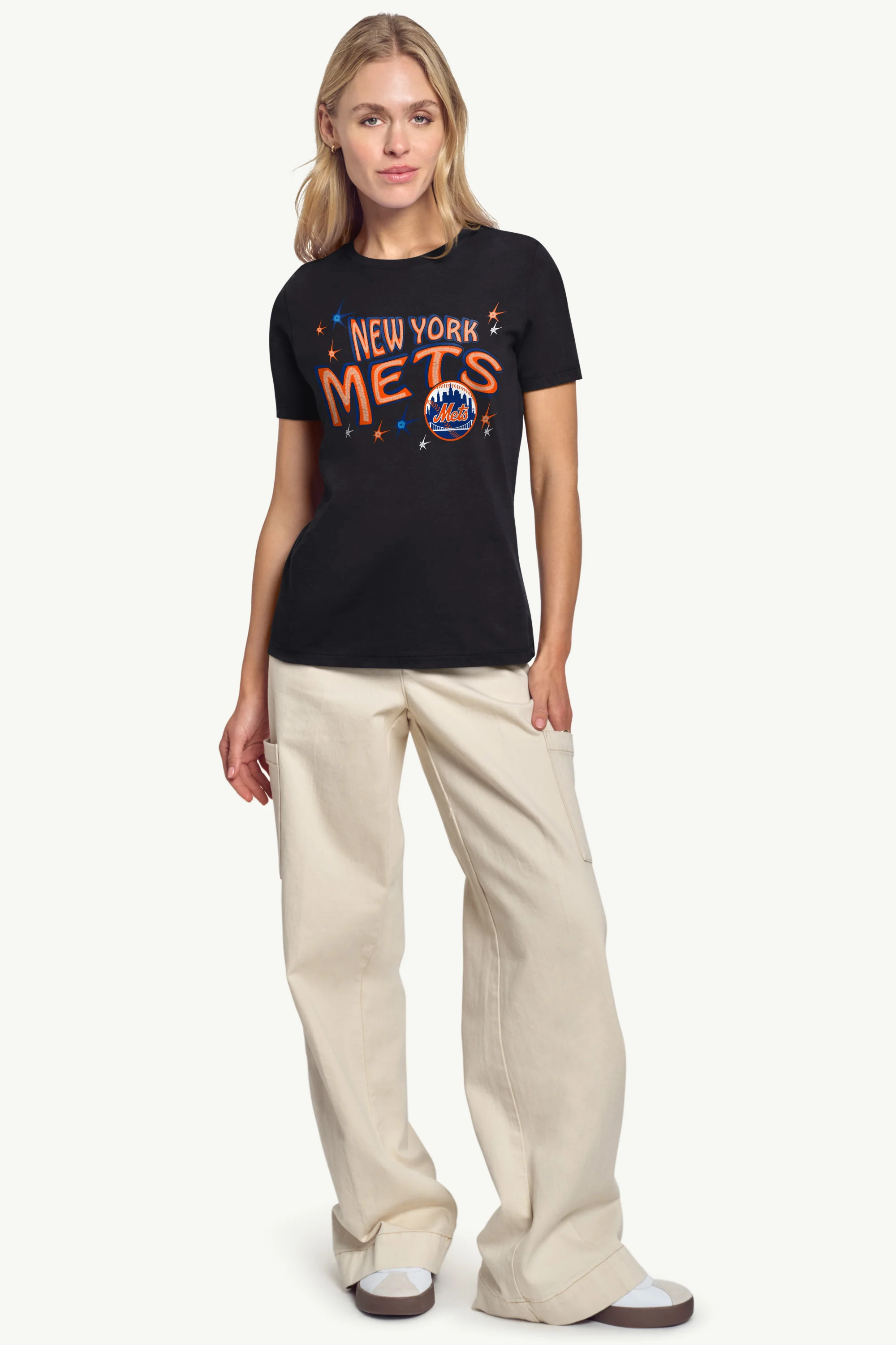 WOMENS NEW YORK METS FIREWORKS T SHIRT - Image 3
