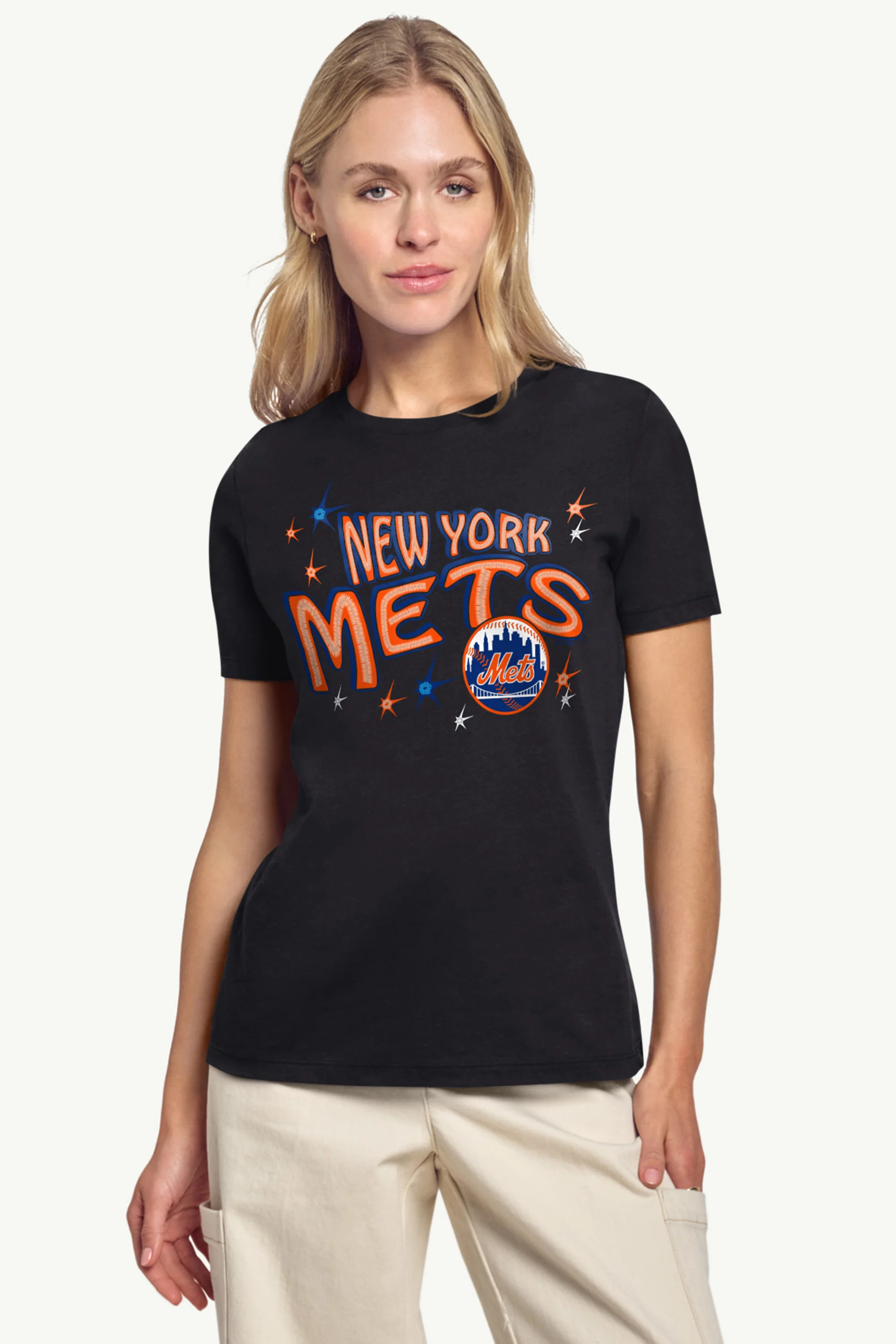 WOMENS NEW YORK METS FIREWORKS T SHIRT - Image 4