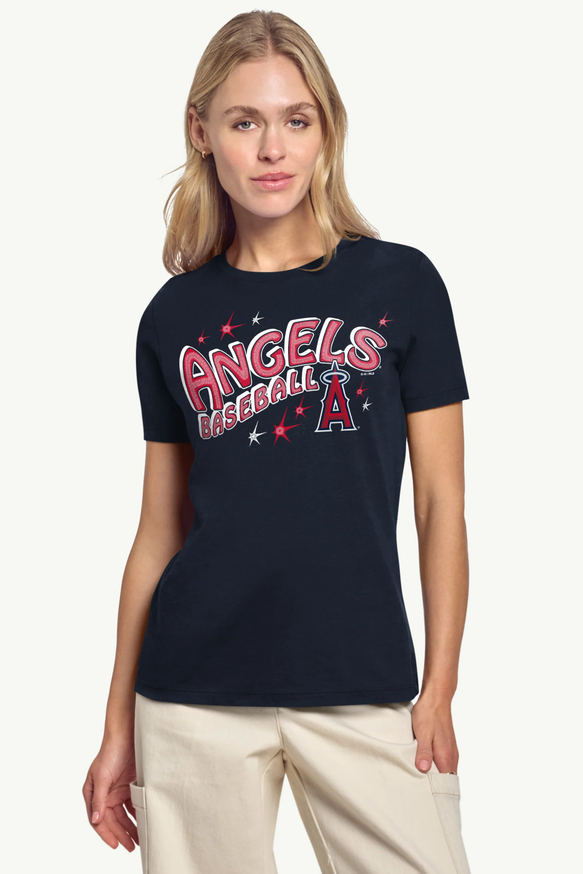 WOMENS LOS ANGELES ANGELS FIREWORKS T SHIRT - Image 3