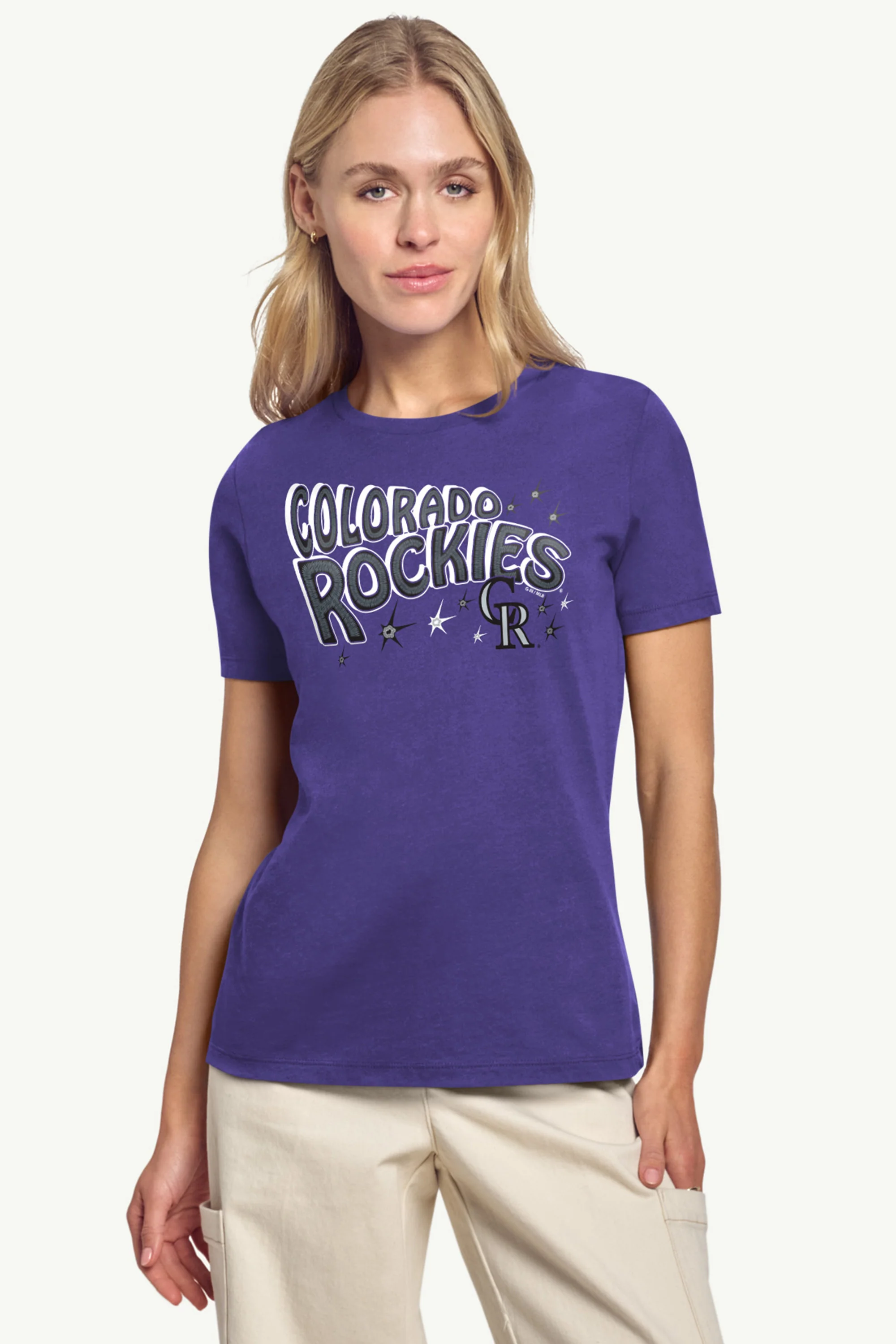 WOMENS COLORADO ROCKIES FIREWORKS T SHIRT - Image 3