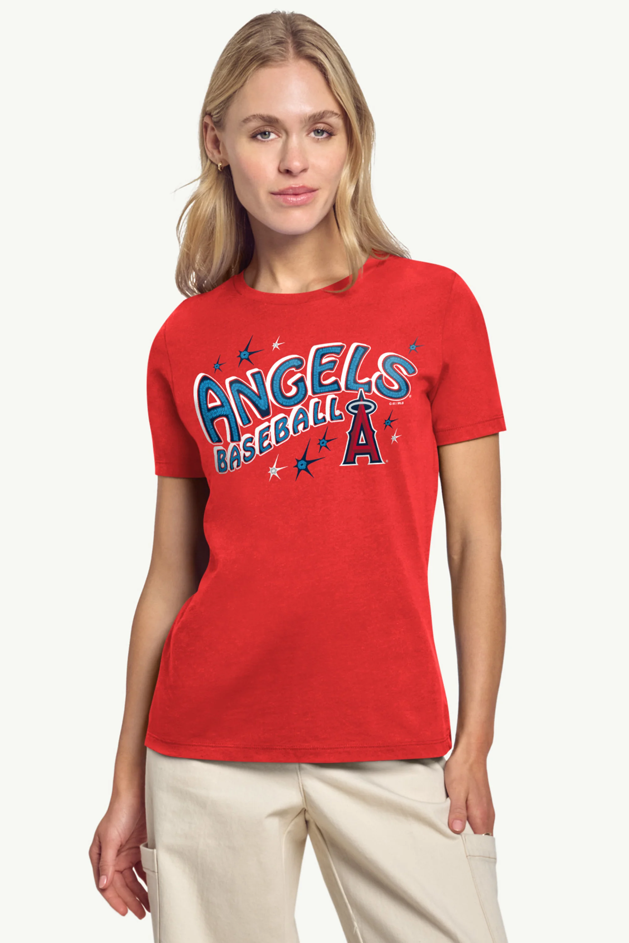 WOMENS LOS ANGELES ANGELS FIREWORKS T SHIRT - Image 3