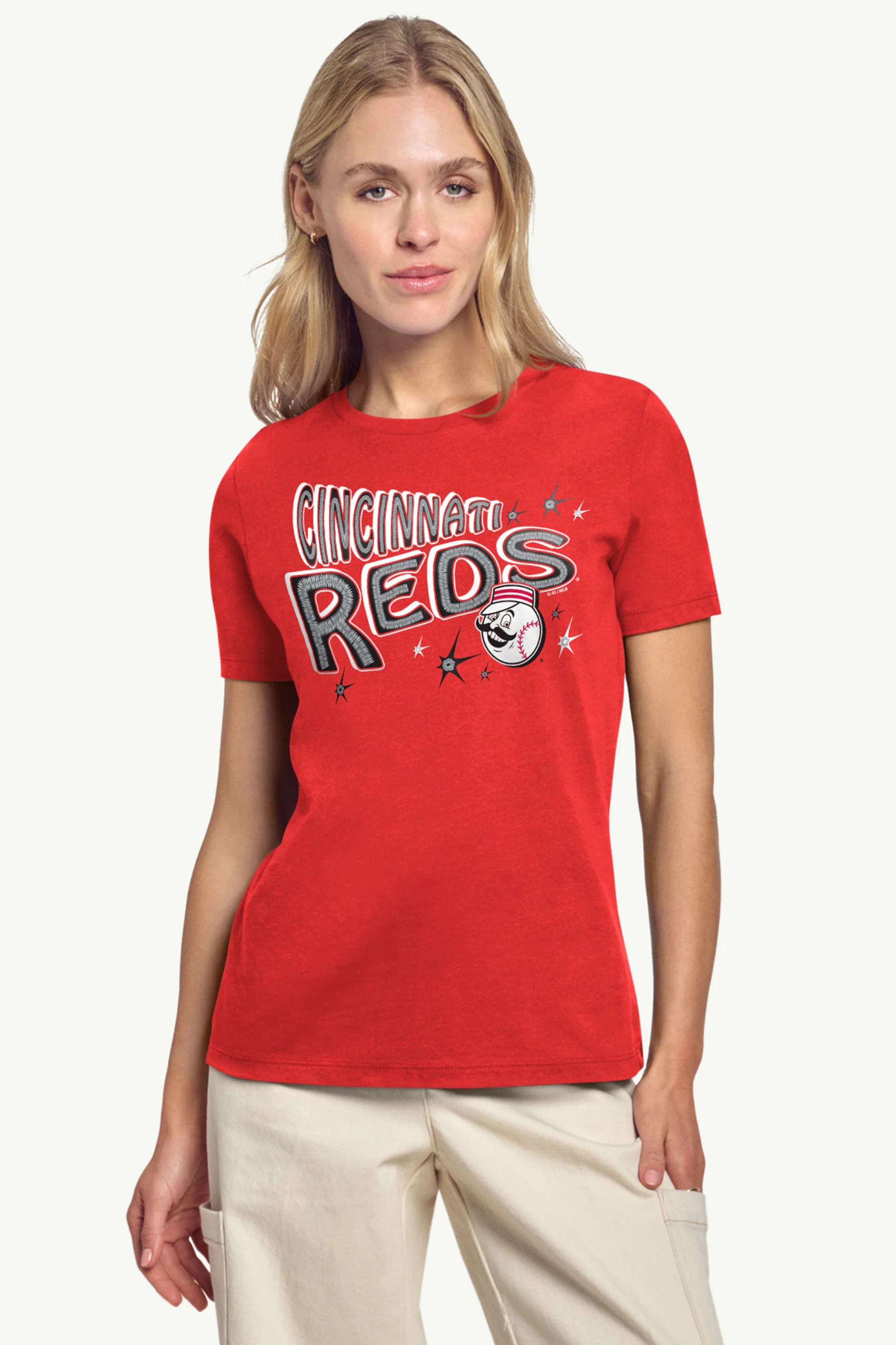 WOMENS CINCINNATI REDS FIREWORKS T SHIRT - Image 4