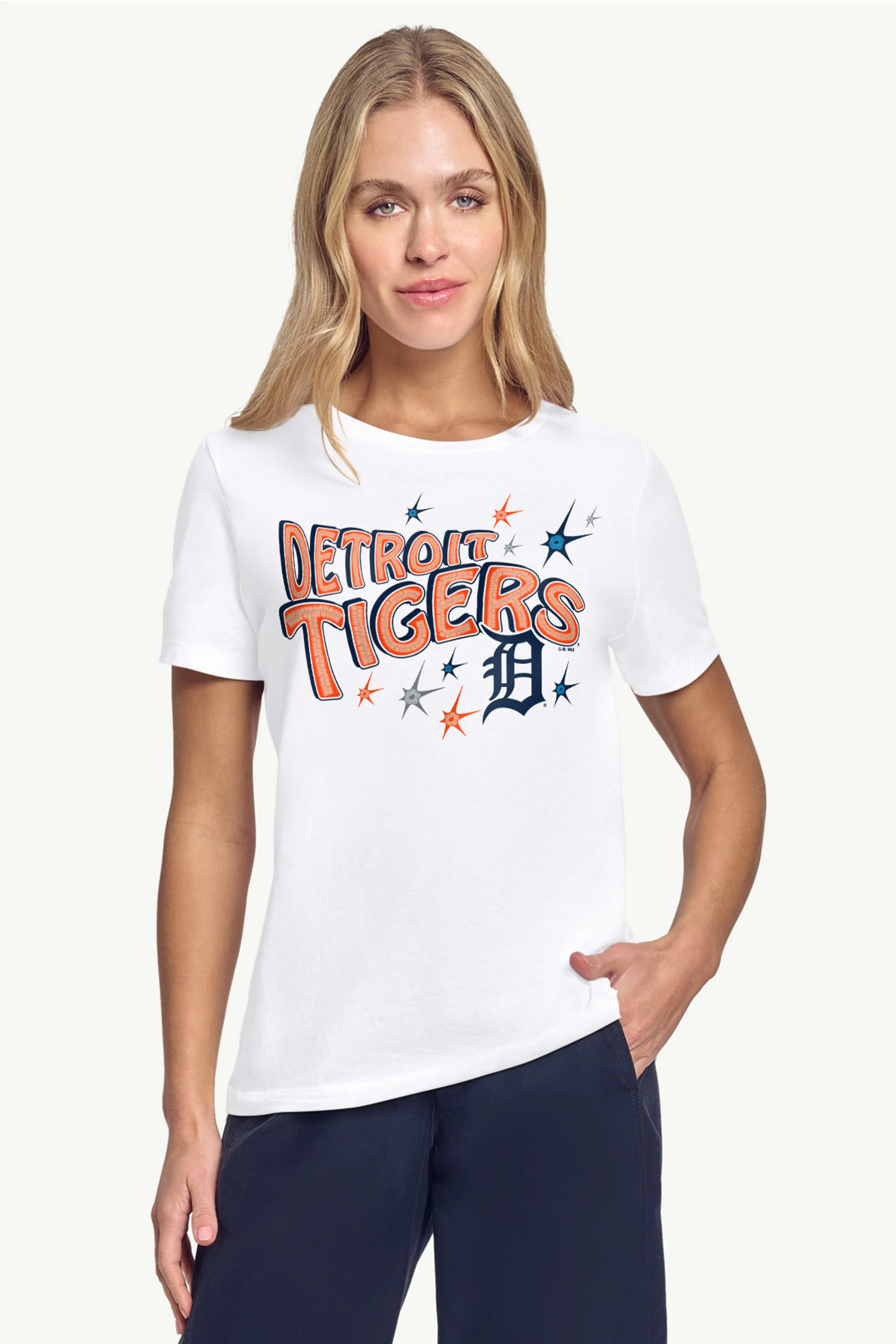 WOMENS DETROIT TIGERS FIREWORKS T SHIRT - Image 3