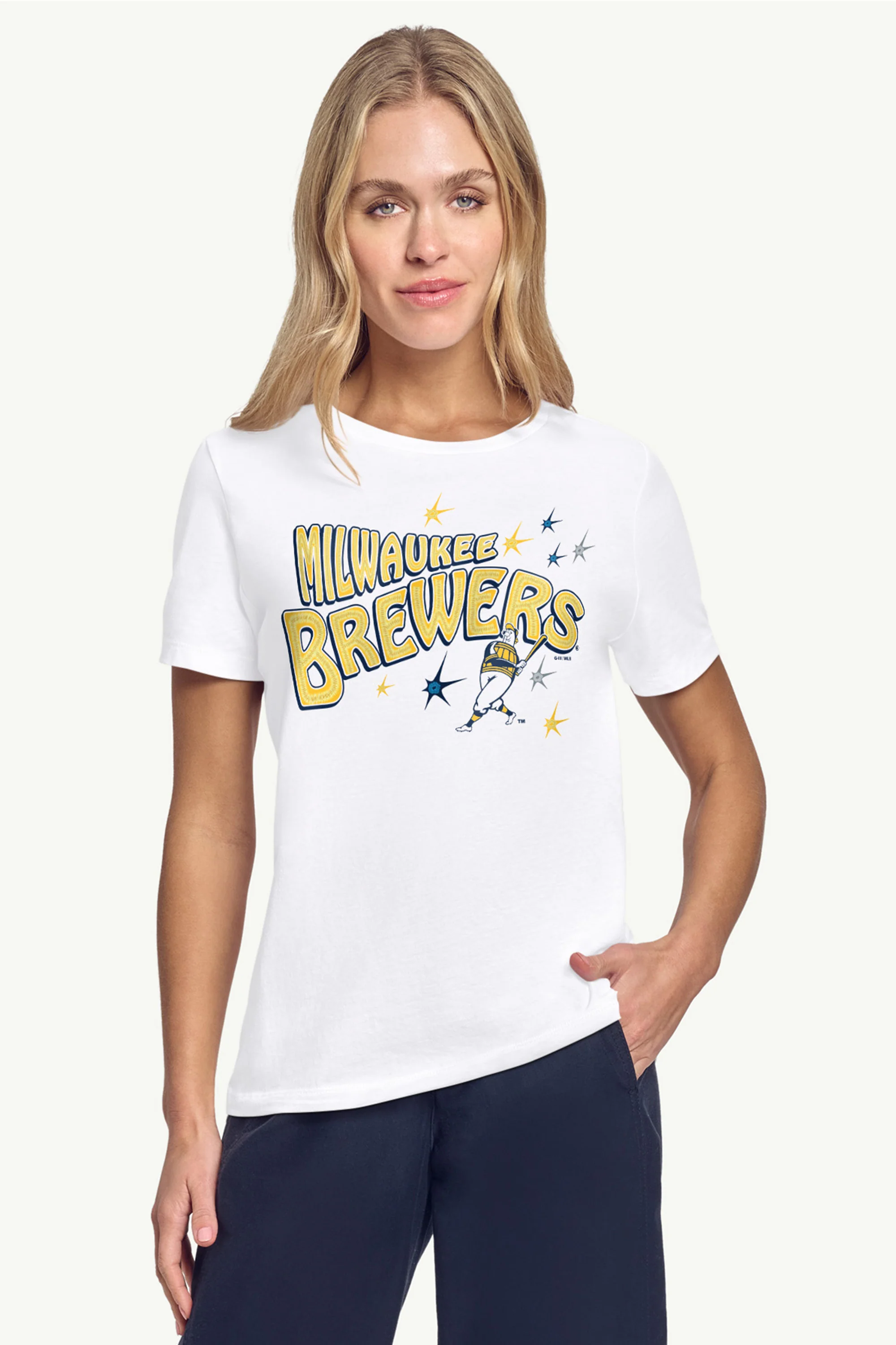 WOMENS MILWAUKEE BREWERS FIREWORKS T SHIRT - Image 3